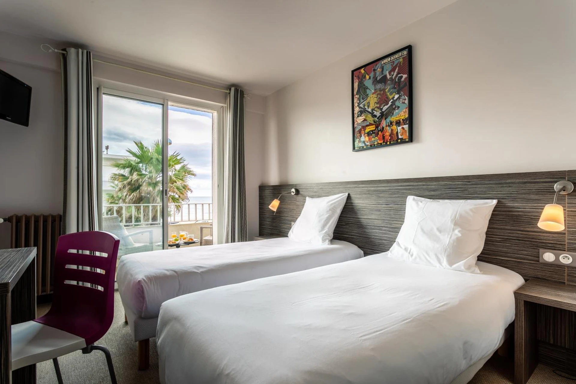 Chambre disponible pour un séminaire d'entreprise à Hôtel du Midi Plage - Palavas-les-Flots