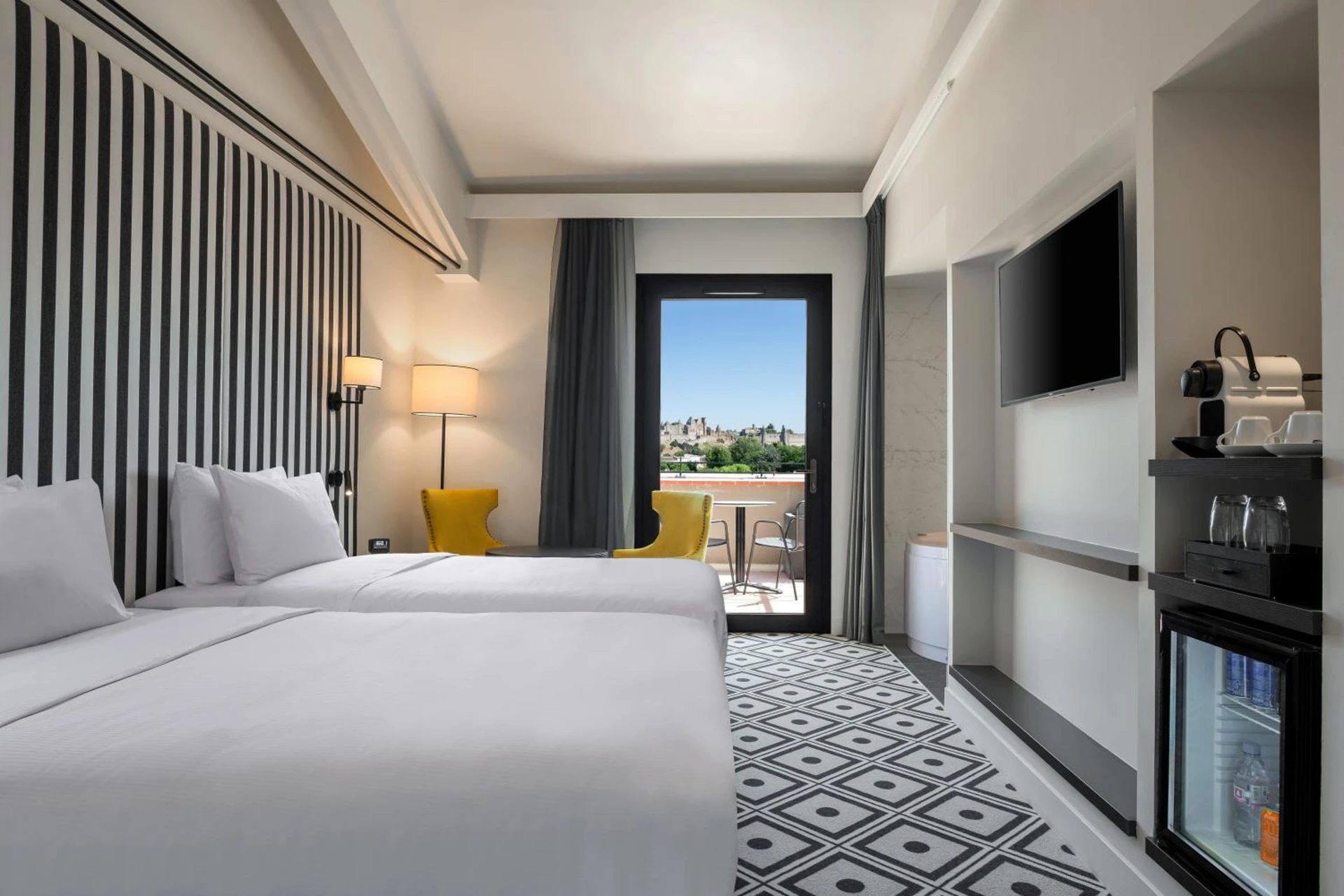 Chambre disponible pour un séminaire d'entreprise à Hotel du Roi & Spa by SOWELL COLLECTION - Carcassonne