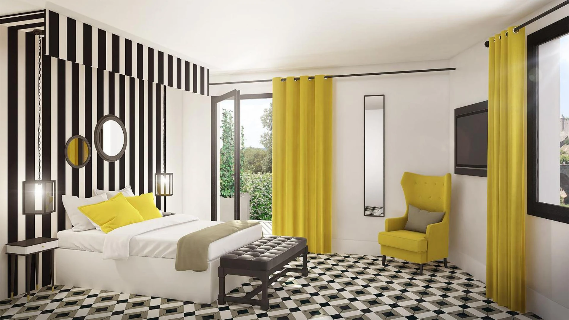Chambre disponible pour un séminaire d'entreprise à Hotel du Roi & Spa by SOWELL COLLECTION - Carcassonne