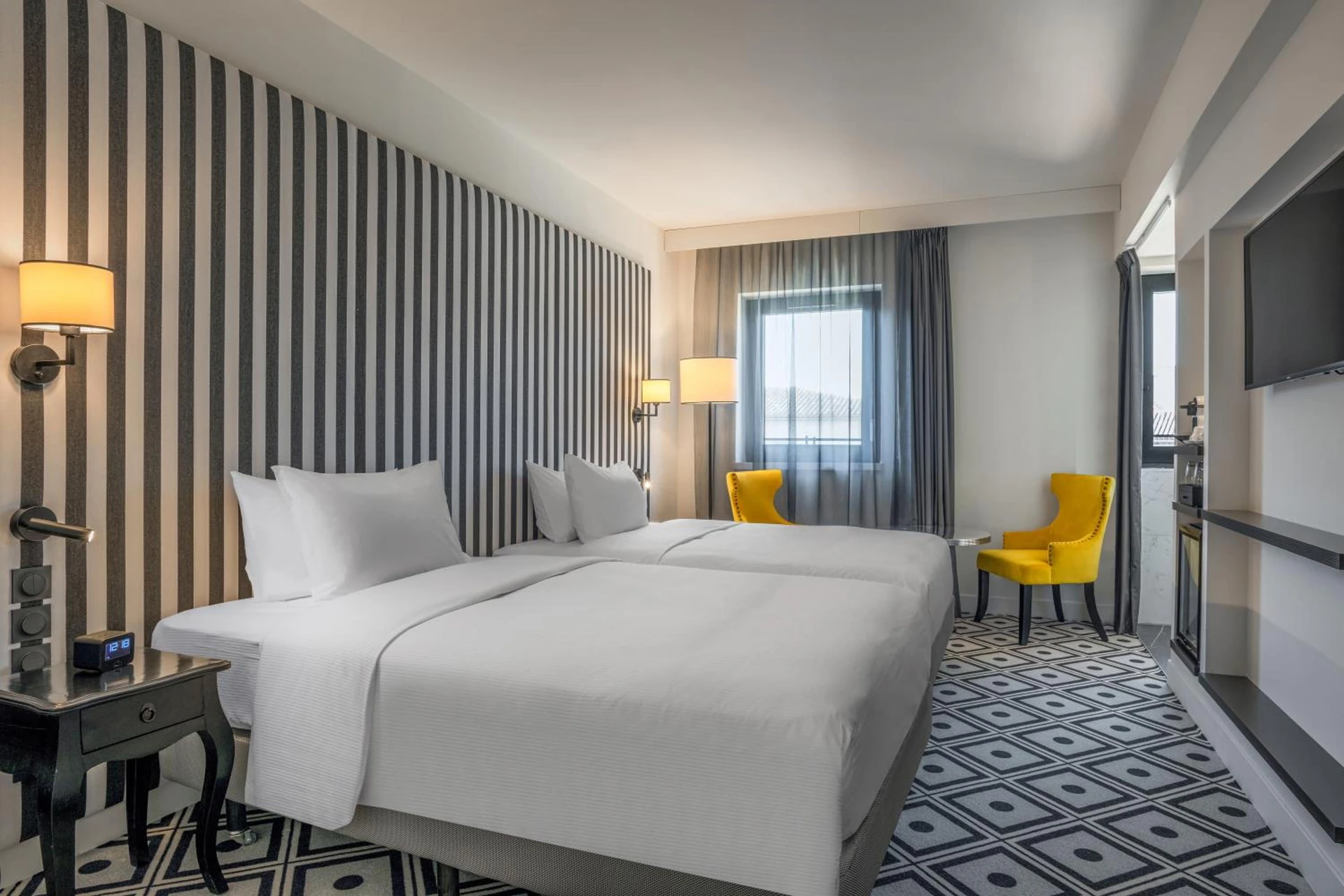 Chambre disponible pour un séminaire d'entreprise à Hotel du Roi & Spa by SOWELL COLLECTION - Carcassonne