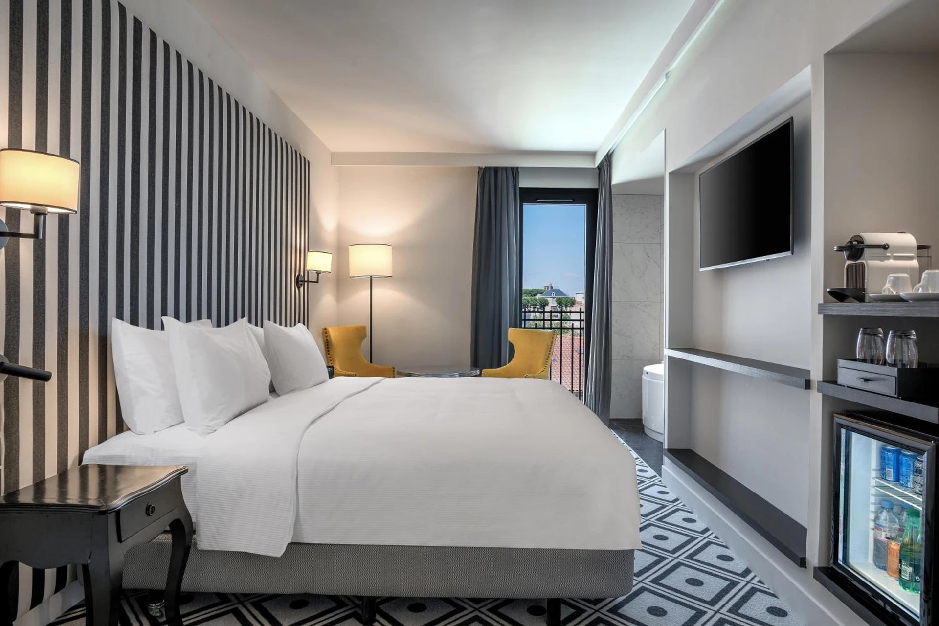 Chambre disponible pour un séminaire d'entreprise à Hotel du Roi & Spa by SOWELL COLLECTION - Carcassonne