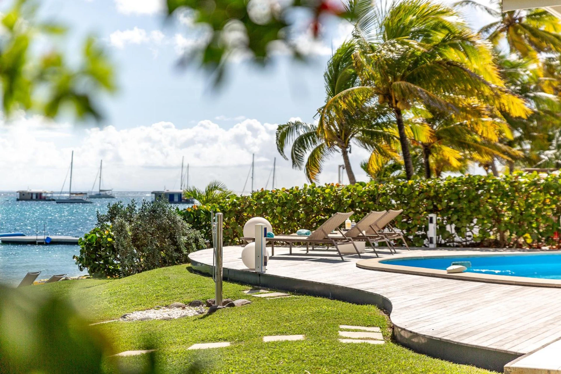 Organiser un séminaire d'entreprise : Villa Marine 5 étoiles sur la plage du lagon à deux pas du golf à saint-francois