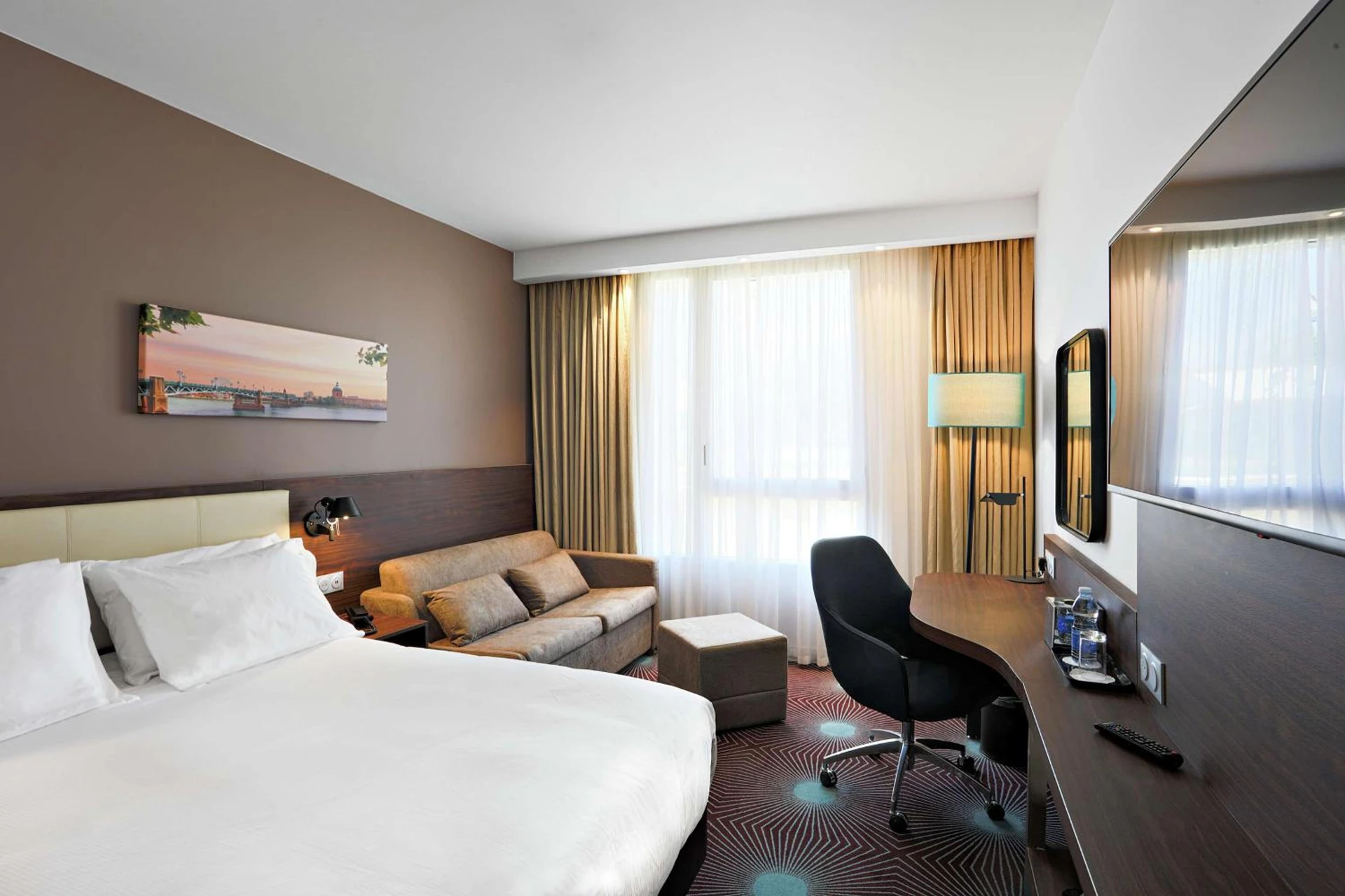 Chambre disponible pour un séminaire d'entreprise à Hampton By Hilton Toulouse Airport - Blagnac