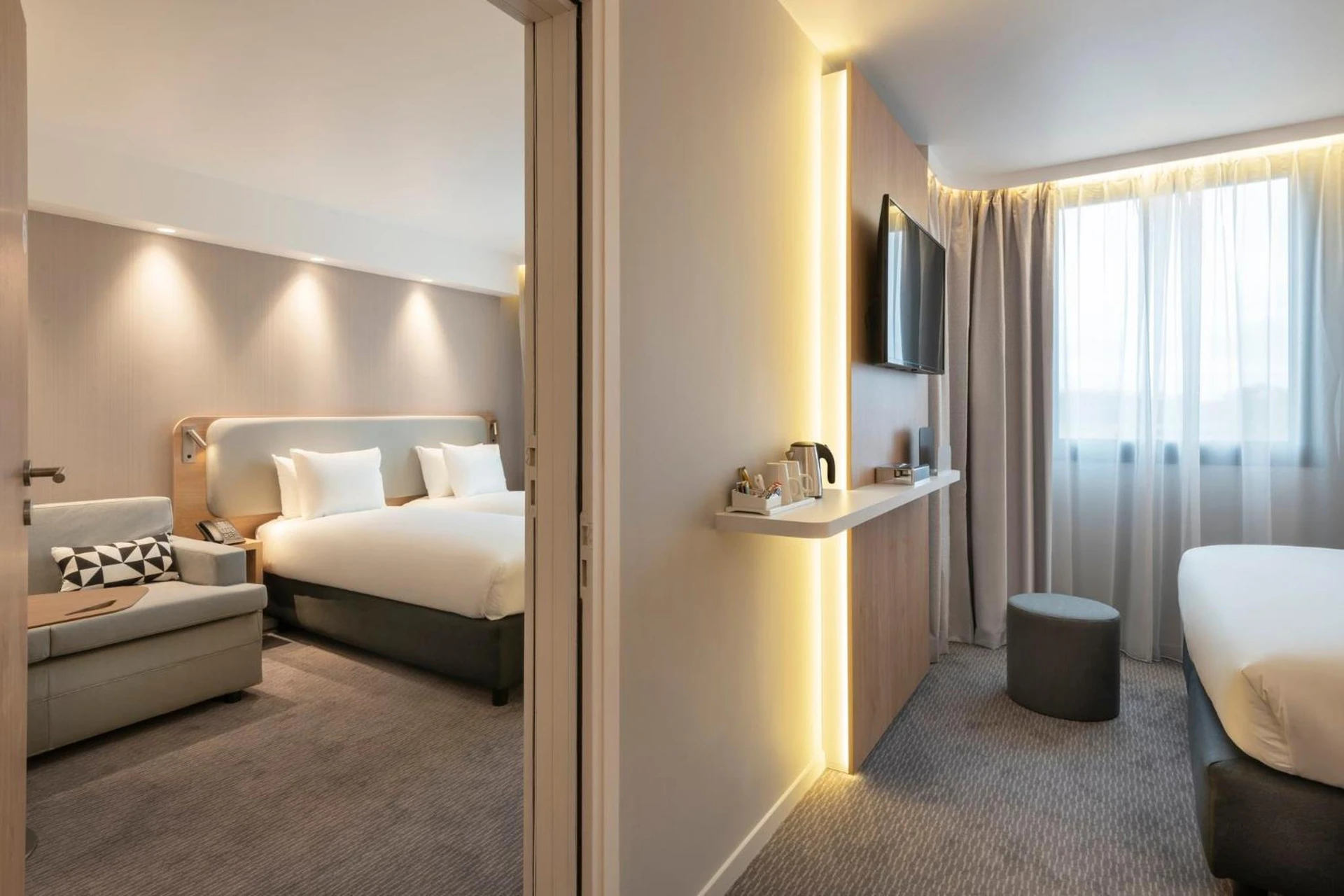 Chambre disponible pour un séminaire d'entreprise à Holiday Inn Express - Marne-la-Vallée Val d'Europe by IHG - Bailly-Romainvilliers