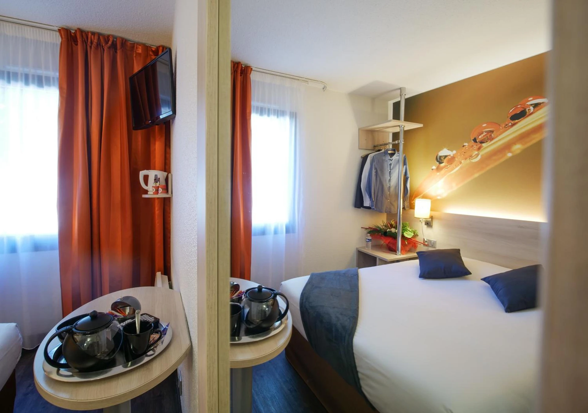 Chambre disponible pour un séminaire d'entreprise à Hôtel Inn Design Resto Novo Vannes - Theix