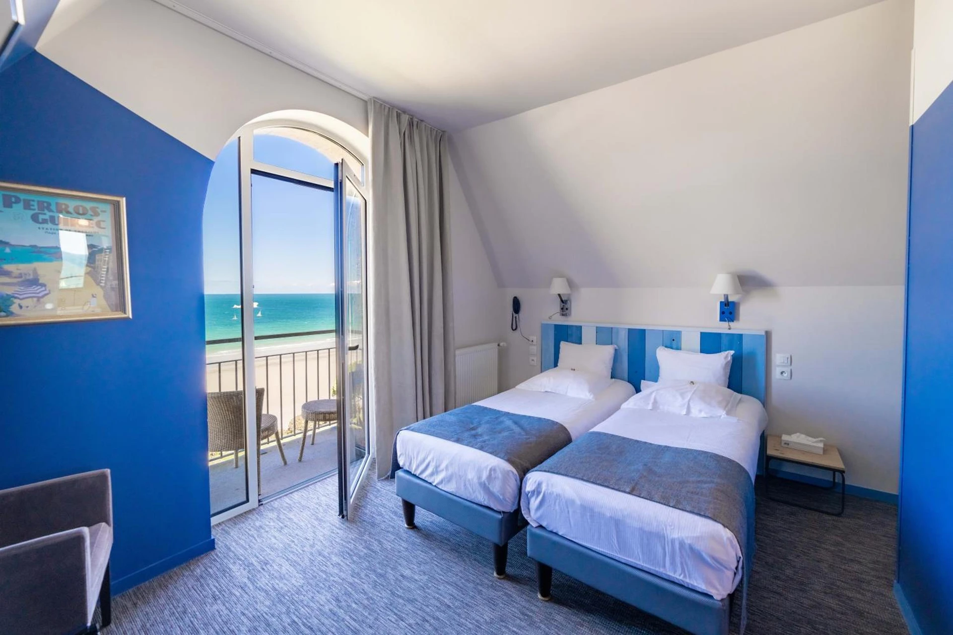 Chambre disponible pour un séminaire d'entreprise à Logis Hôtel Ker Mor - Perros-Guirec