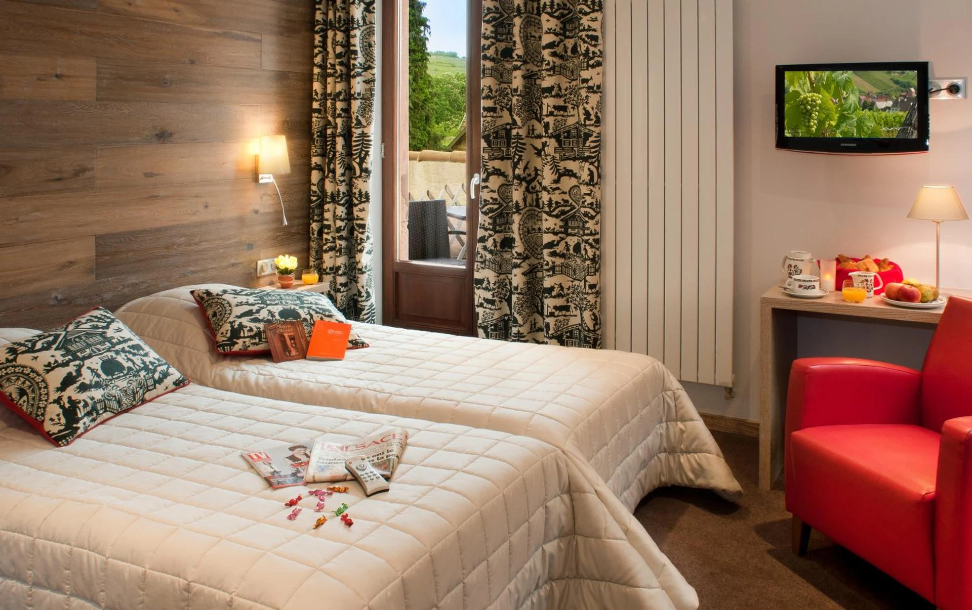 Chambre disponible pour un séminaire d'entreprise à L'Abbaye d'Alspach - Kientzheim