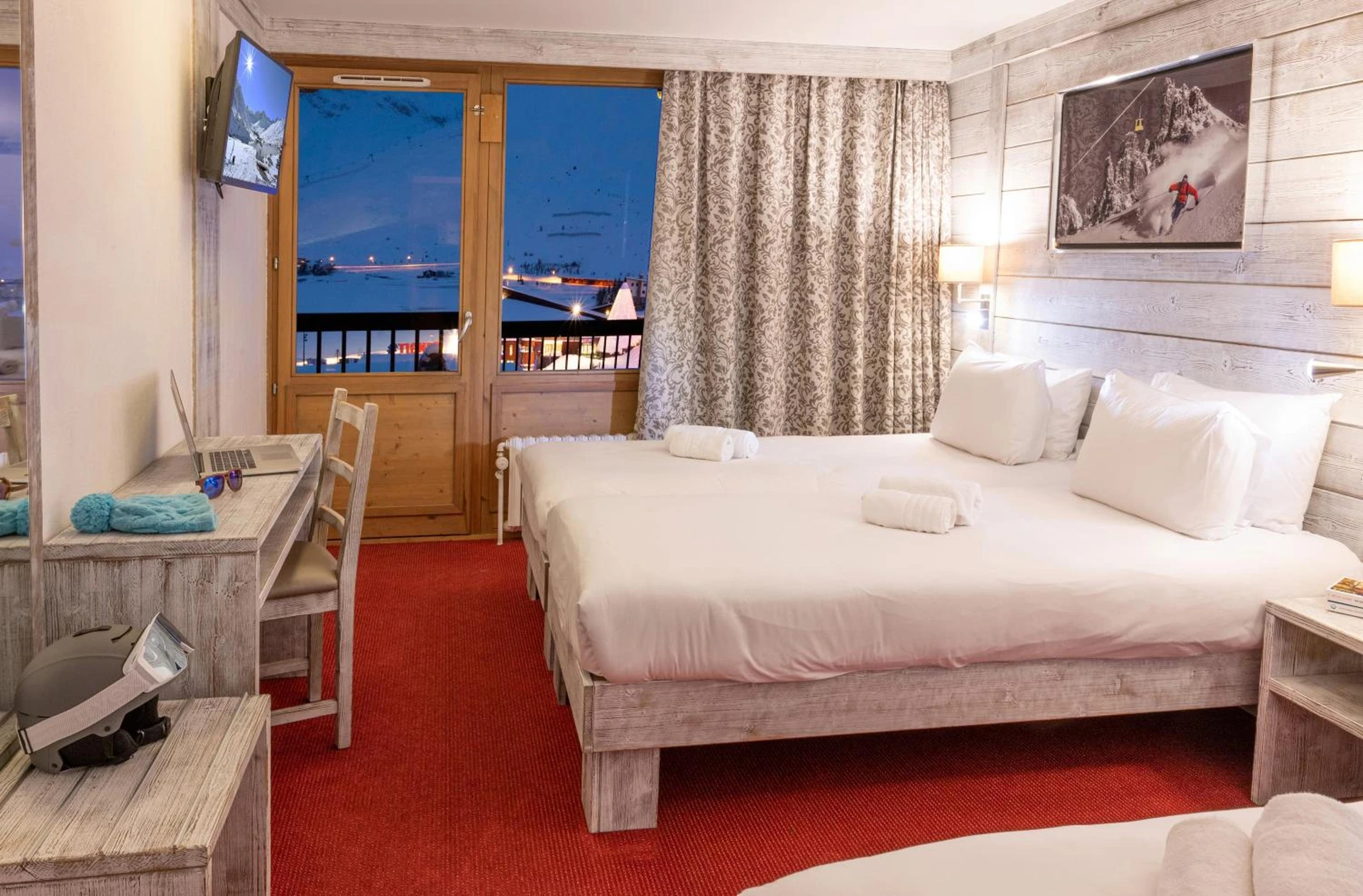 Chambre disponible pour un séminaire d'entreprise à Hôtel L'Aiguille Percée - Tignes
