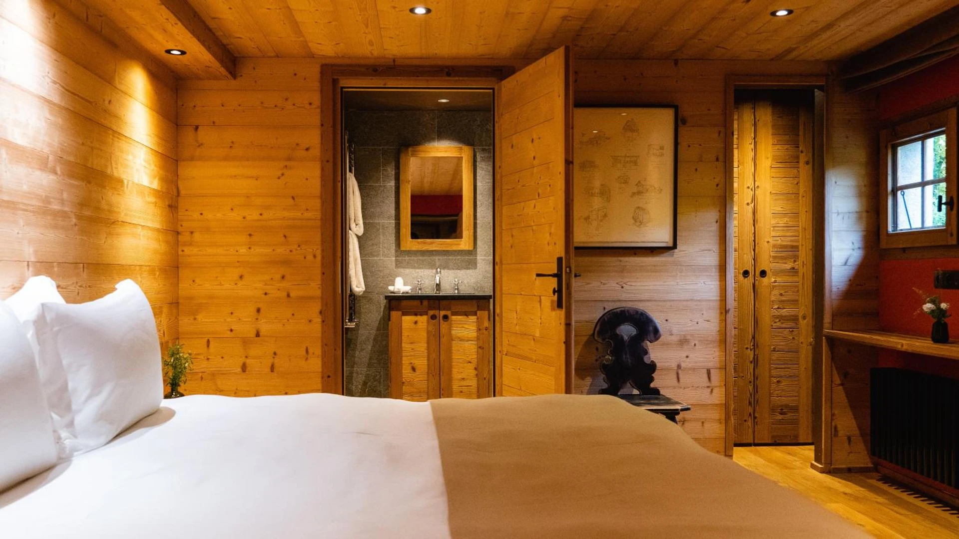 Chambre disponible pour un séminaire d'entreprise à Chalets de l'Alpaga - Megève