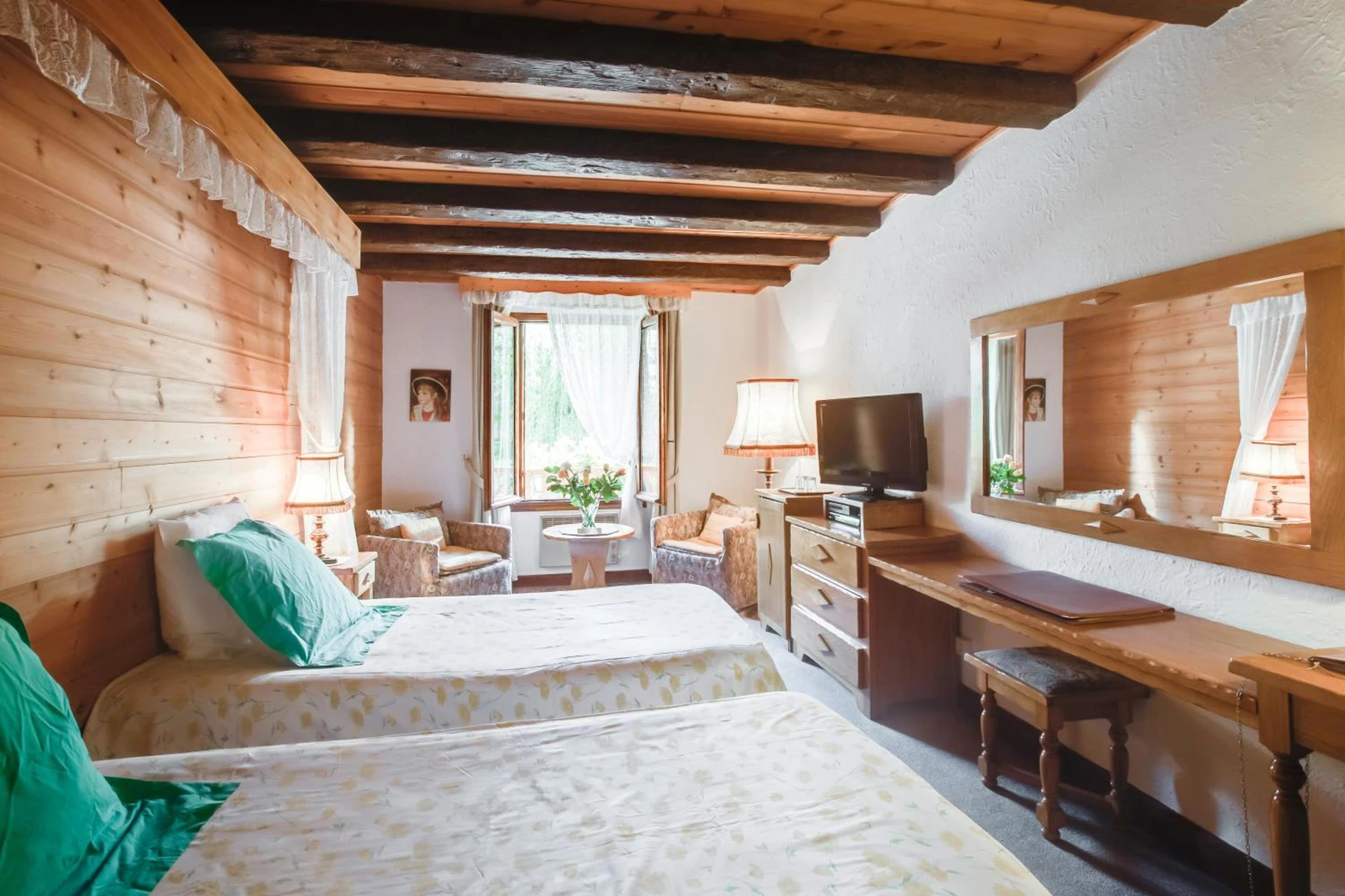 Chambre disponible pour un séminaire d'entreprise à L'Auberge du Choucas - Le Monêtier-les-Bains