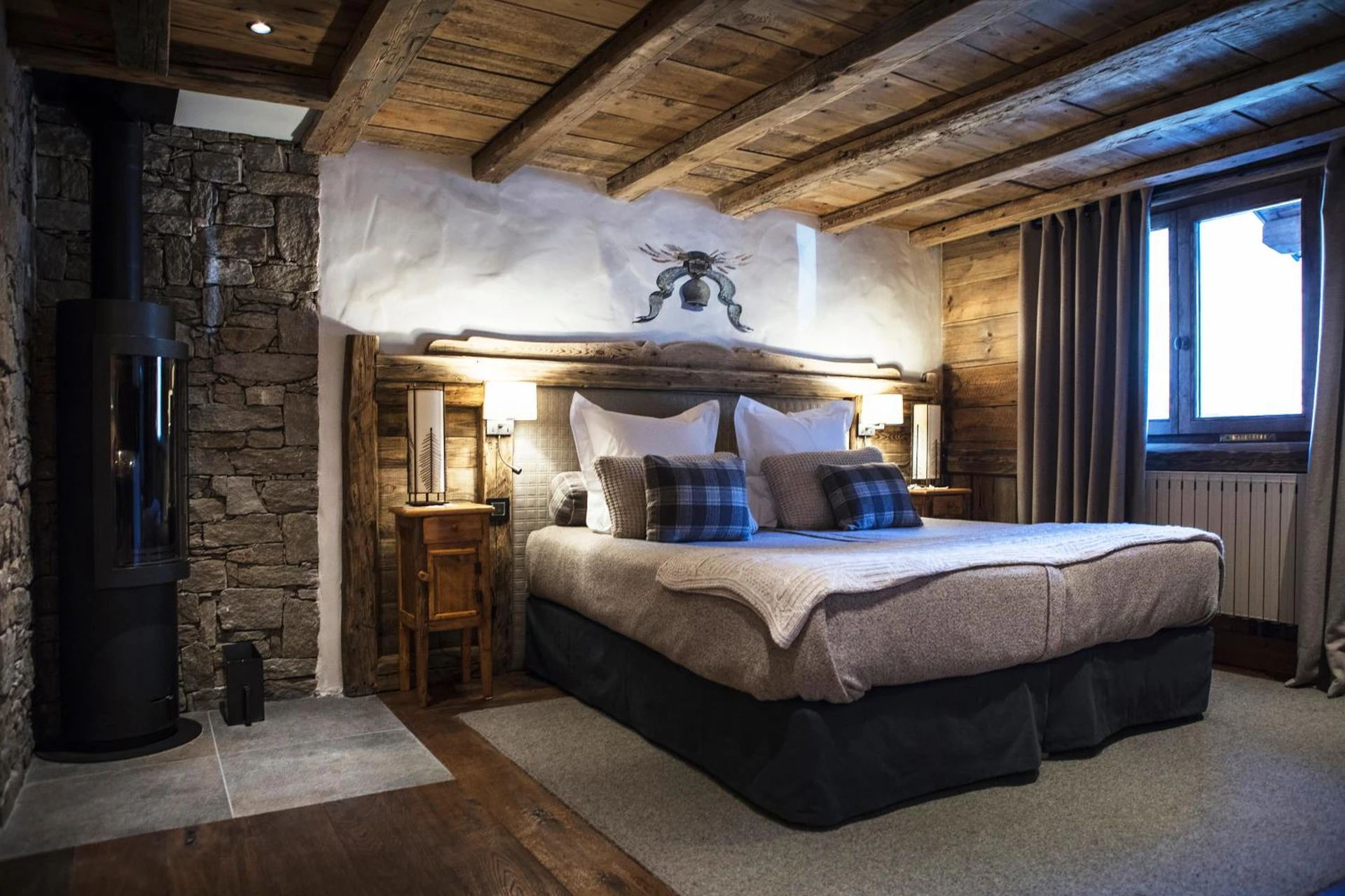 Chambre disponible pour un séminaire d'entreprise à La Bouitte - Hôtel Relais & Châteaux - Saint-Martin-de-Belleville