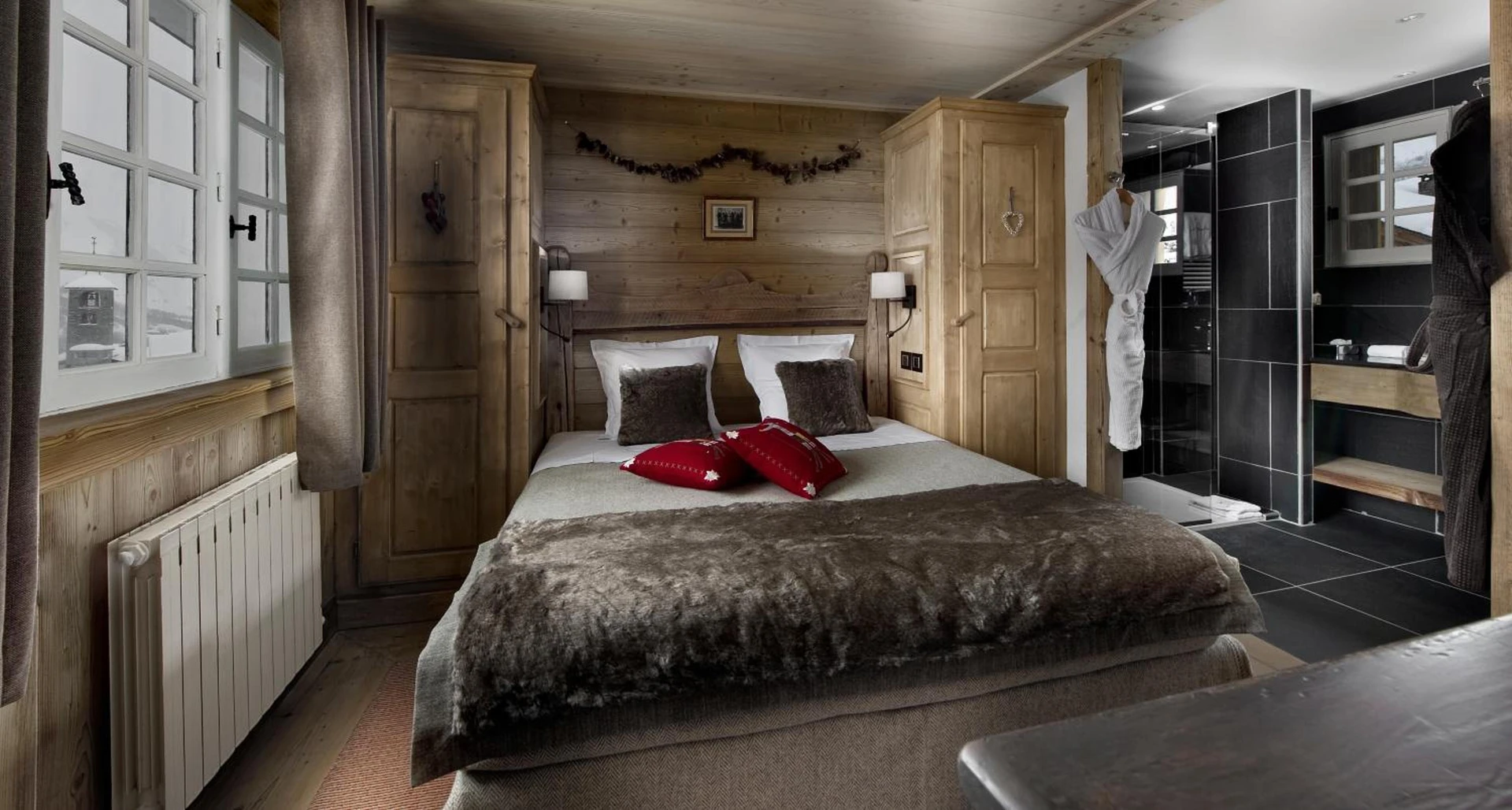 Chambre disponible pour un séminaire d'entreprise à La Bouitte - Hôtel Relais & Châteaux - Saint-Martin-de-Belleville