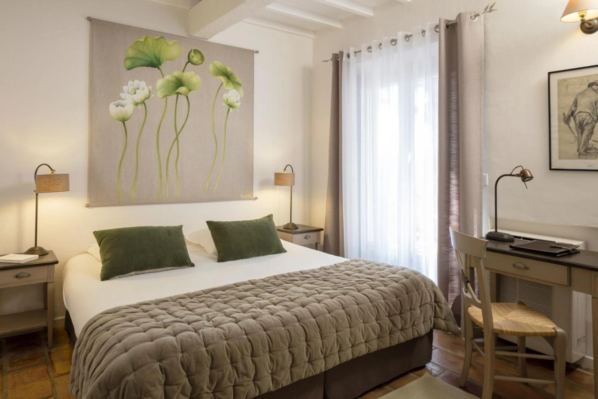 Chambre disponible pour un séminaire d'entreprise à La Clé des Champs, Boutique hôtel & Spa - Le Mas de Garrigon - Roussillon