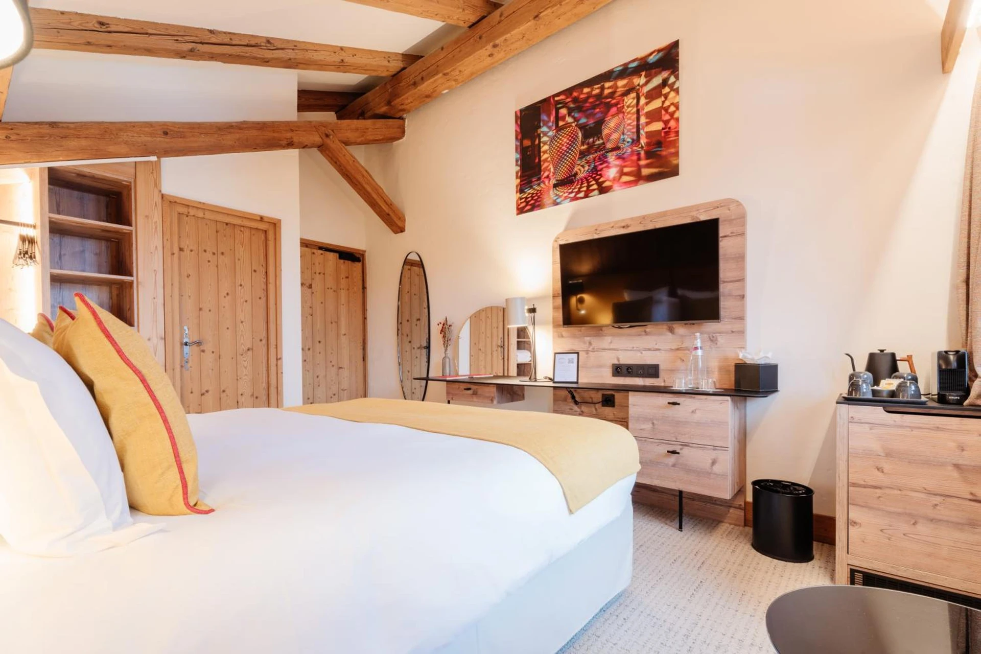 Chambre à La Ferme du Golf - Organiser un séminaire d'entreprise à Megève