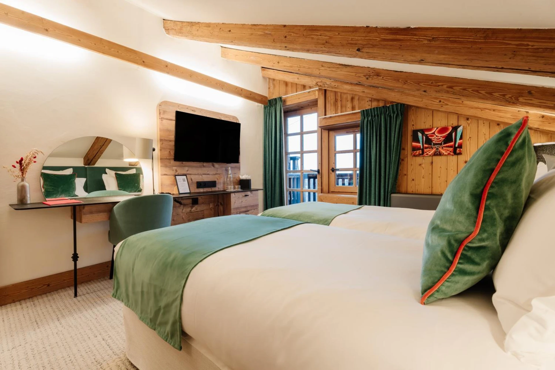 Chambre disponible pour un séminaire d'entreprise à La Ferme du Golf - Megève