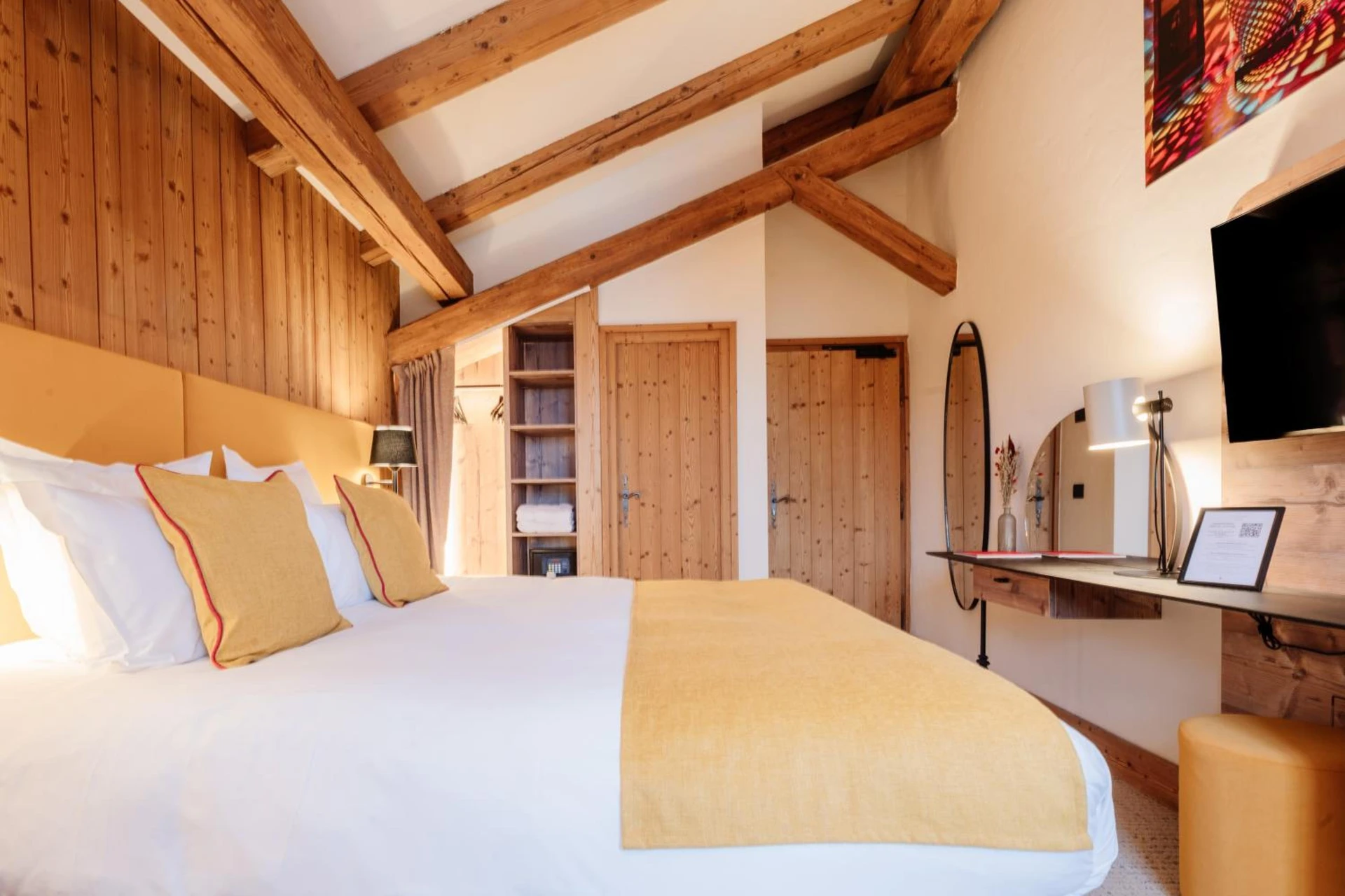 Magnifique chambre pour un séminaire d'entreprise à La Ferme du Golf - Megève