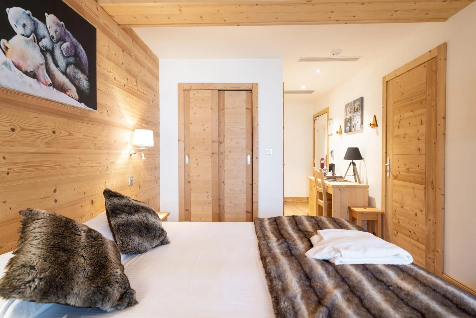 Chambre disponible pour un séminaire d'entreprise à La Ferme Du Lac - Thyez