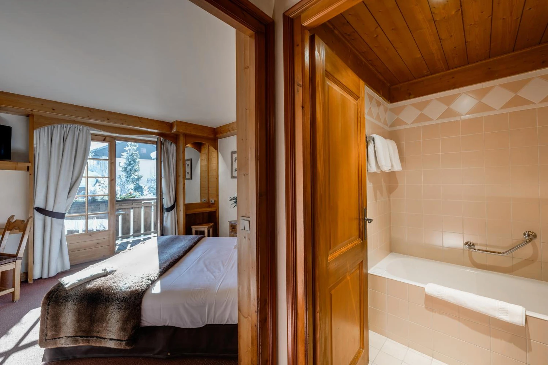Chambre disponible pour un séminaire d'entreprise à Hôtel La Grange d'Arly - Megève