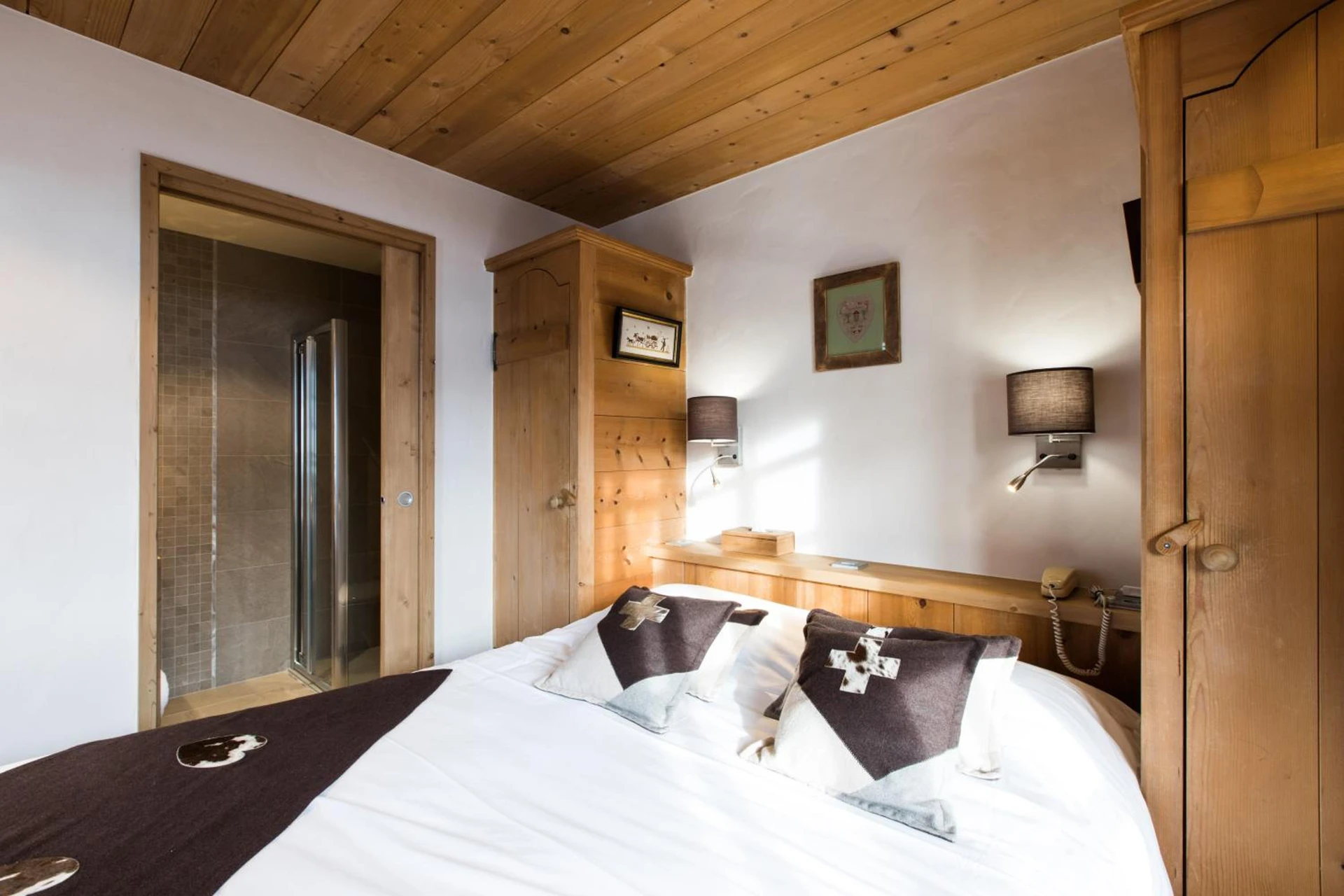 Chambre disponible pour un séminaire d'entreprise à Les Chalets de La Griyotire - Praz-sur-Arly