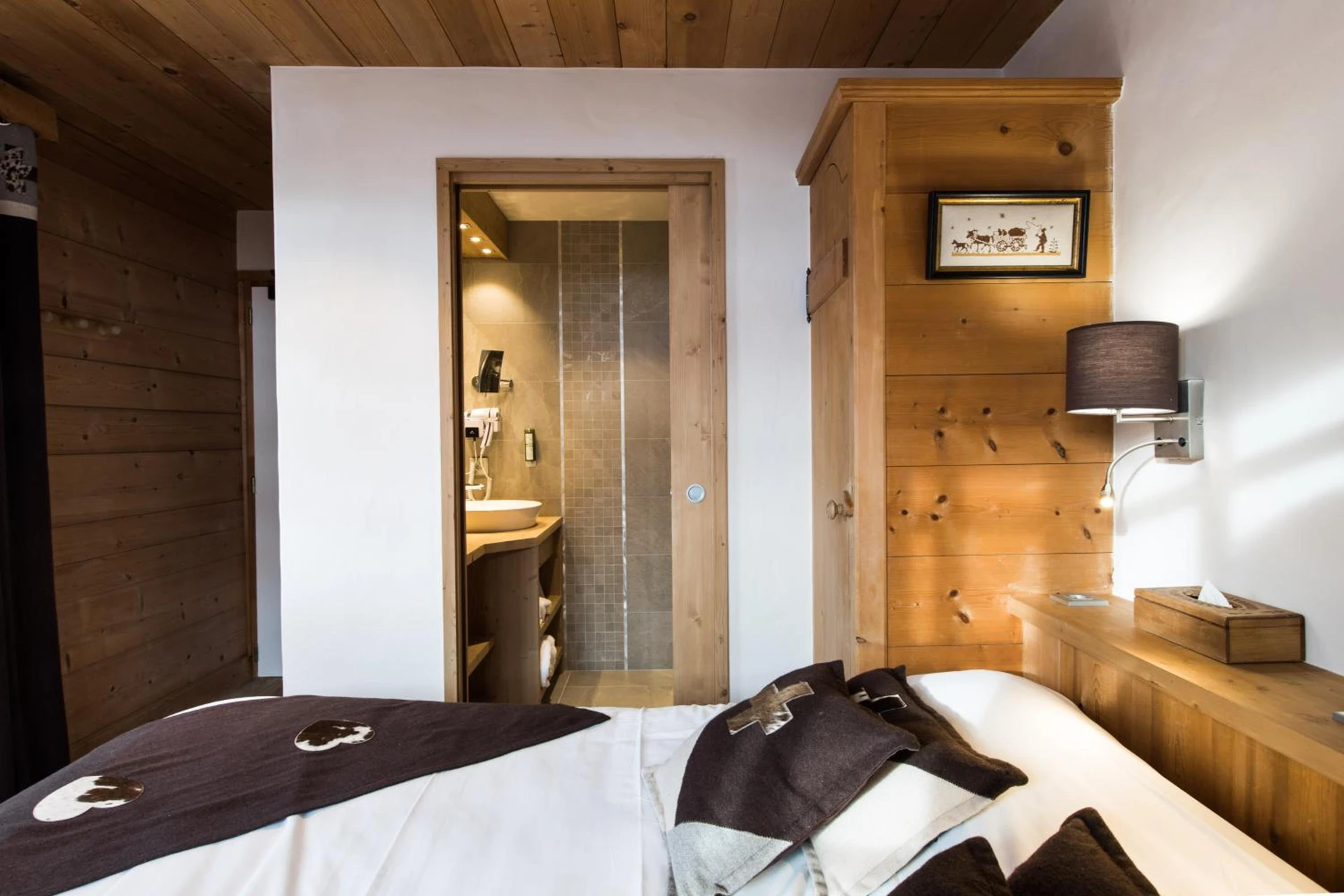 Chambre disponible pour un séminaire d'entreprise à Les Chalets de La Griyotire - Praz-sur-Arly