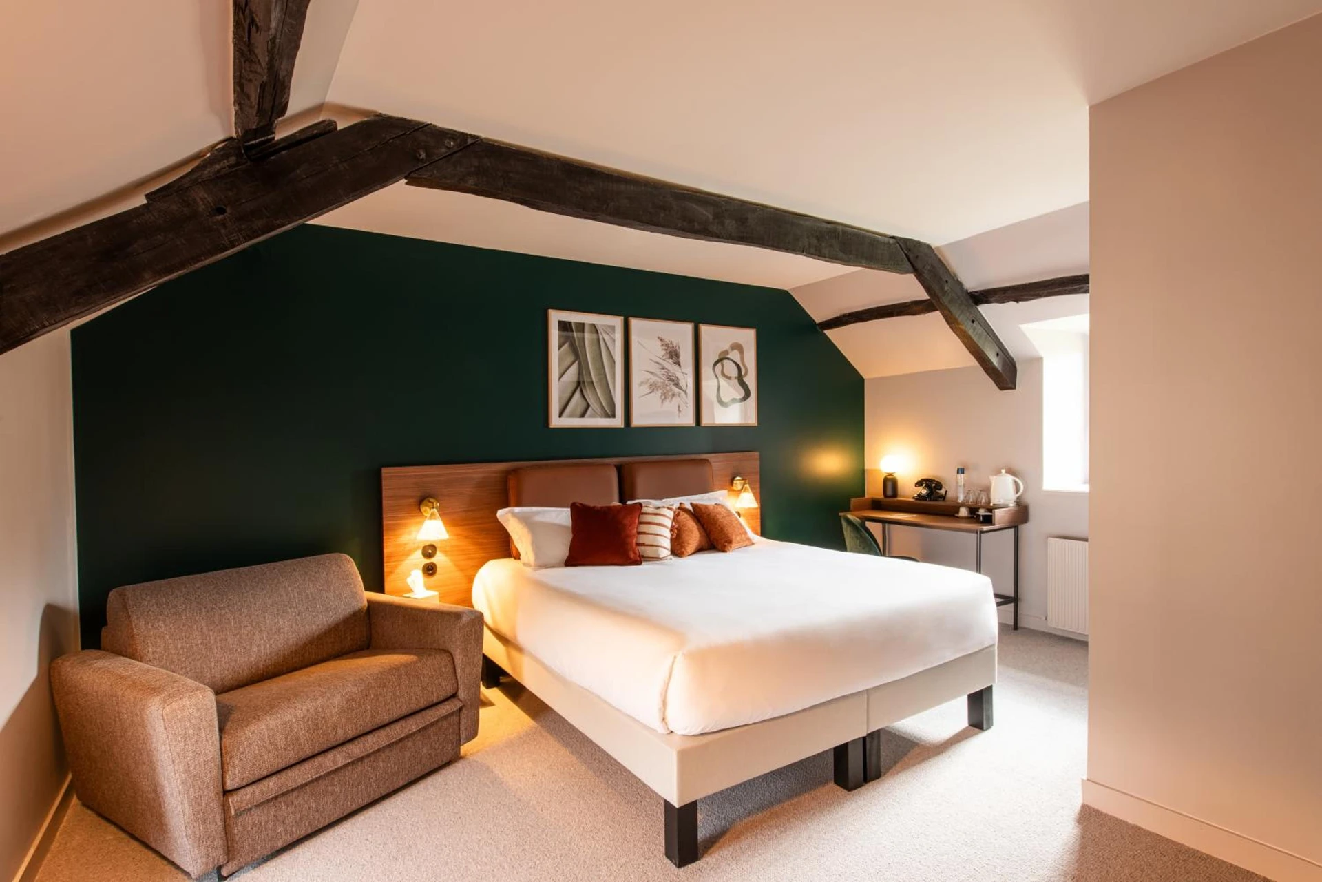 Chambre disponible pour un séminaire d'entreprise à La Maison OBONO Hôtel & Spa - Le Bono