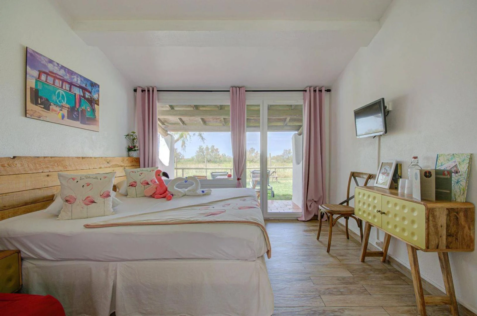 Magnifique chambre pour un séminaire d'entreprise à Hôtel La Palunette - Les Saintes-Maries-de-la-Mer