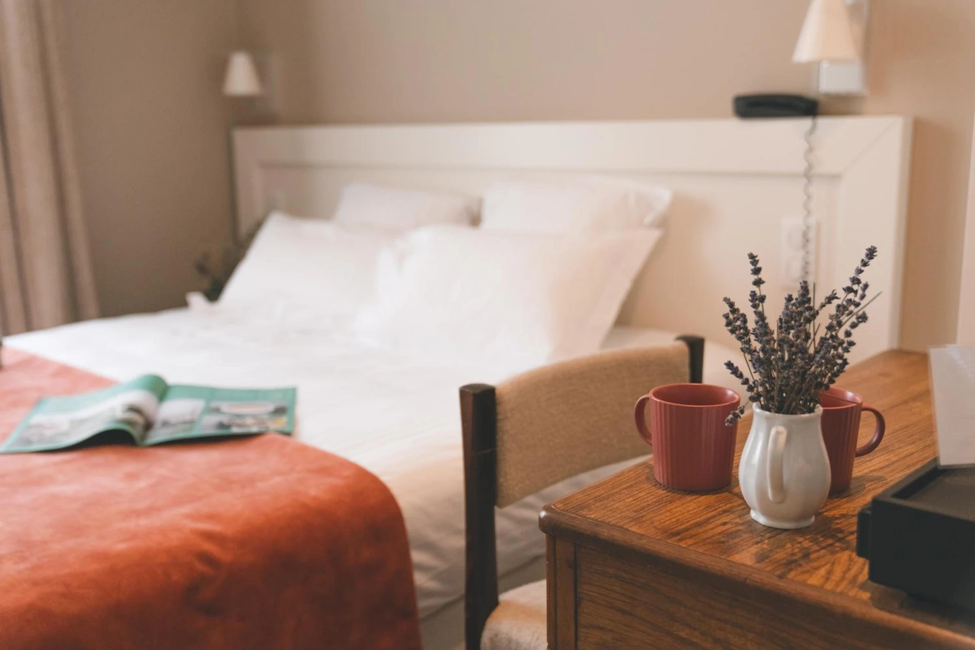 Chambre disponible pour un séminaire d'entreprise à Logis Hôtel et Restaurant La Pension du Moulin - Pont-Aven