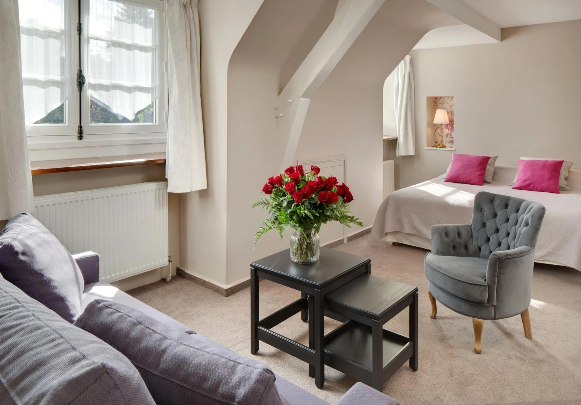 Chambre disponible pour un séminaire d'entreprise à Hotel La Roseraie - Chenonceaux