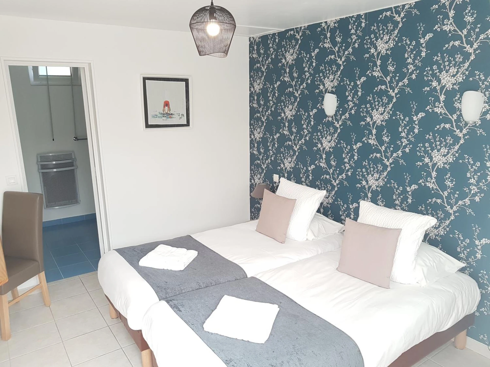 Chambre disponible pour un séminaire d'entreprise à Logis Hôtel La Rosière - Tracy-sur-Mer