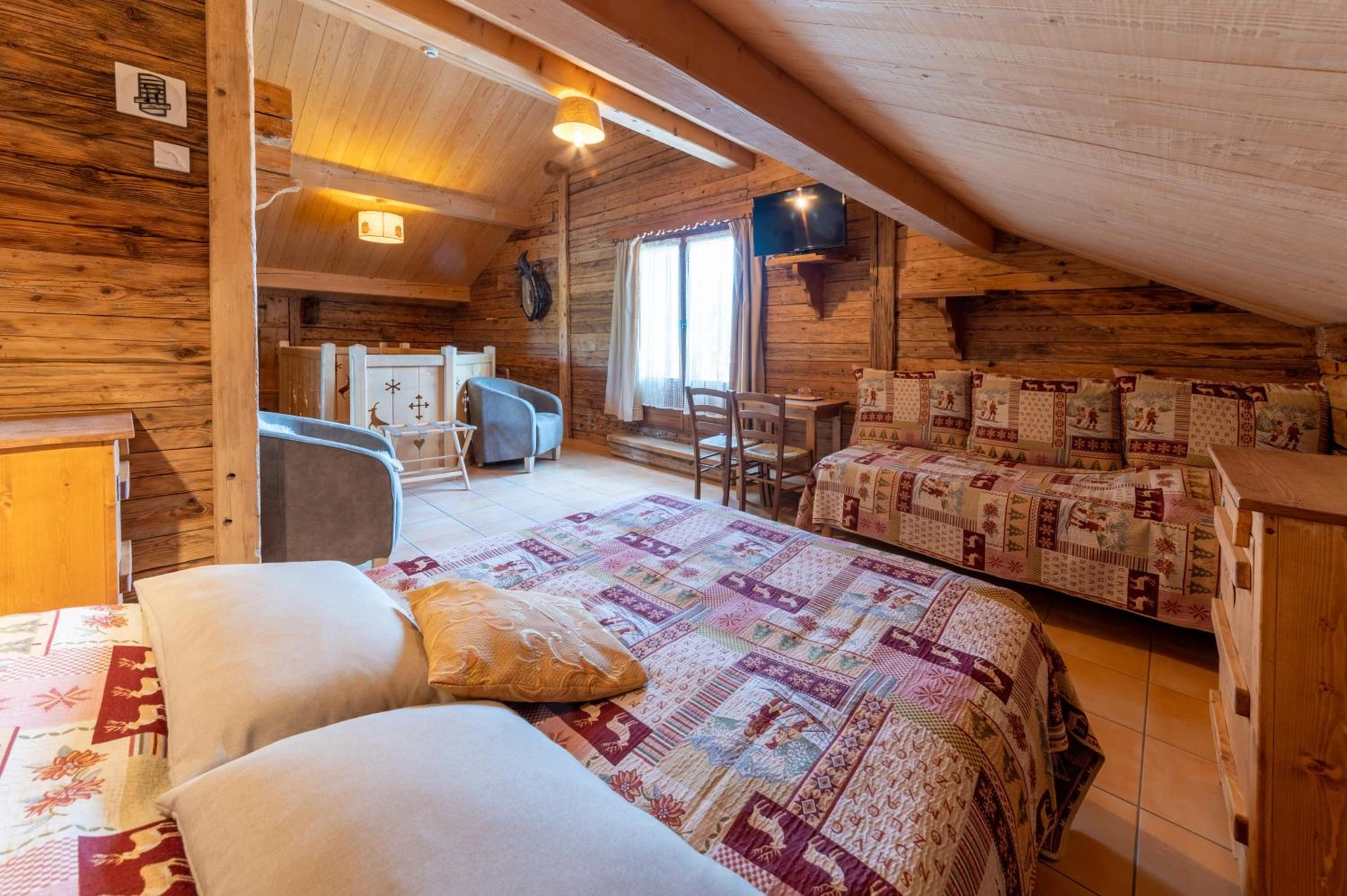 Chambre disponible pour un séminaire d'entreprise à La Vieille Ferme - Manigod