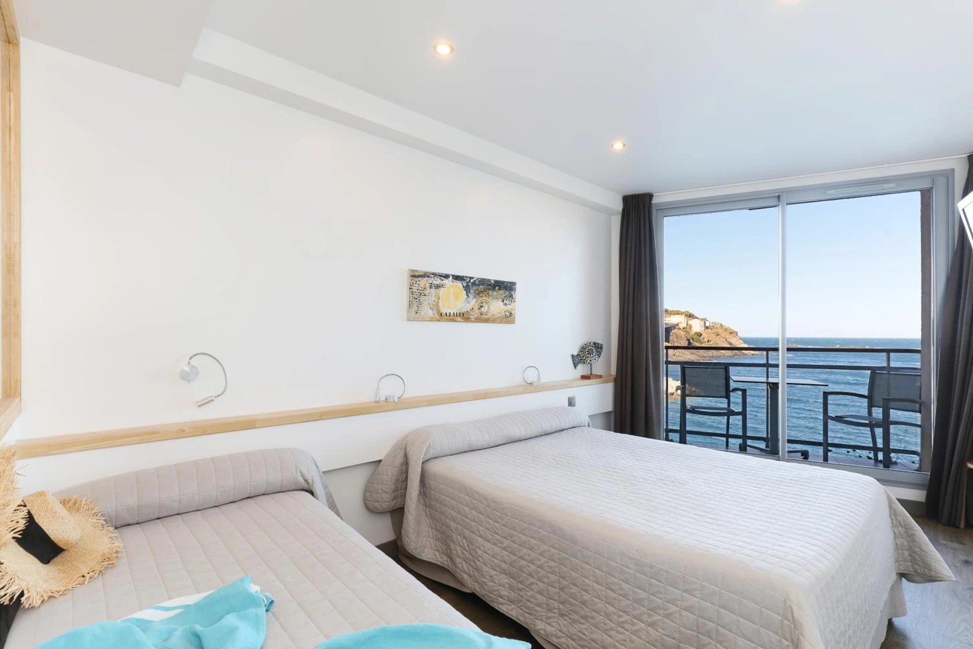 Chambre disponible pour un séminaire d'entreprise à Hotel La Vigie - Face à la mer - Cerbère
