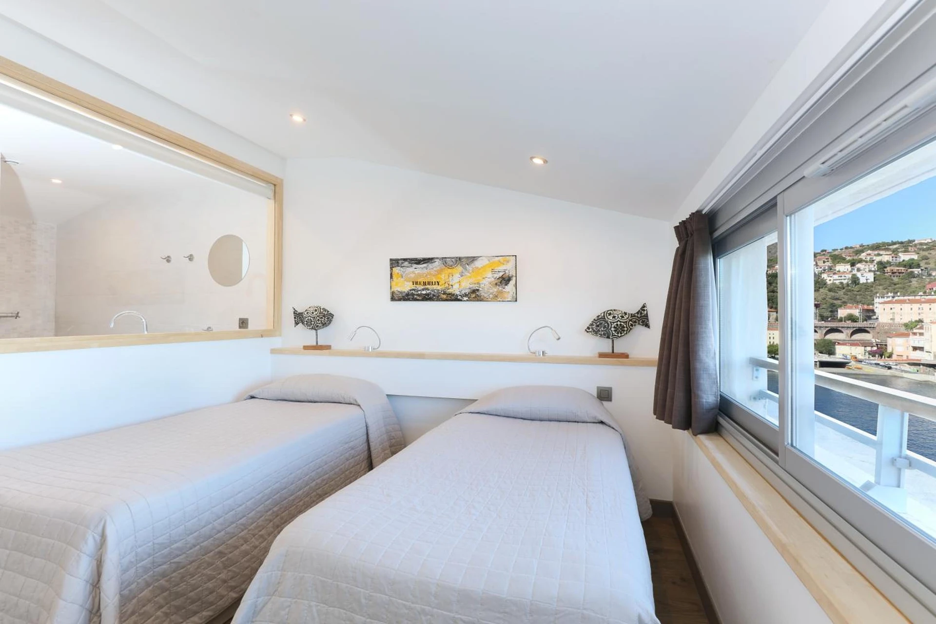 Chambre disponible pour un séminaire d'entreprise à Hotel La Vigie - Face à la mer - Cerbère