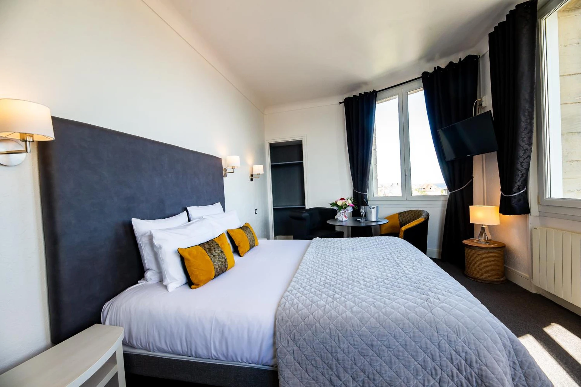 Chambre disponible pour un séminaire d'entreprise à La Villa Andry - Ouistreham