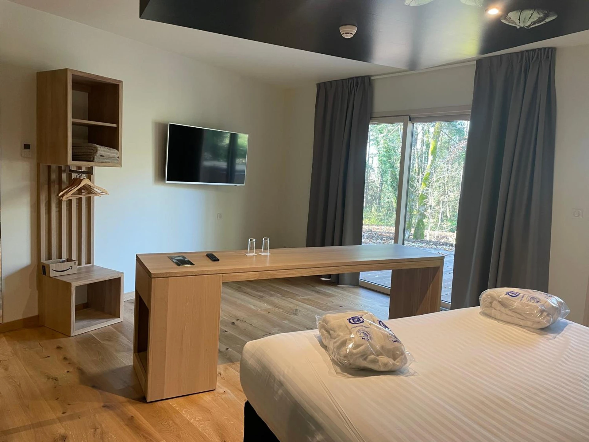 Chambre disponible pour un séminaire d'entreprise à Le Bois Dormant-Hôtel Restaurant & Spa Logis Hôtel - Champagnole