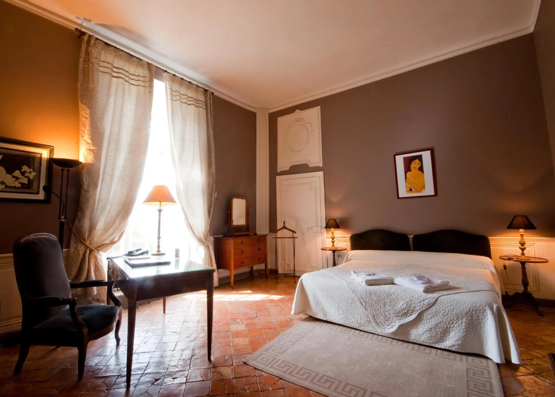 Chambre disponible pour un séminaire d'entreprise à Château d'Arpaillargues - TERITORIA - Arpaillargues-et-Aureillac