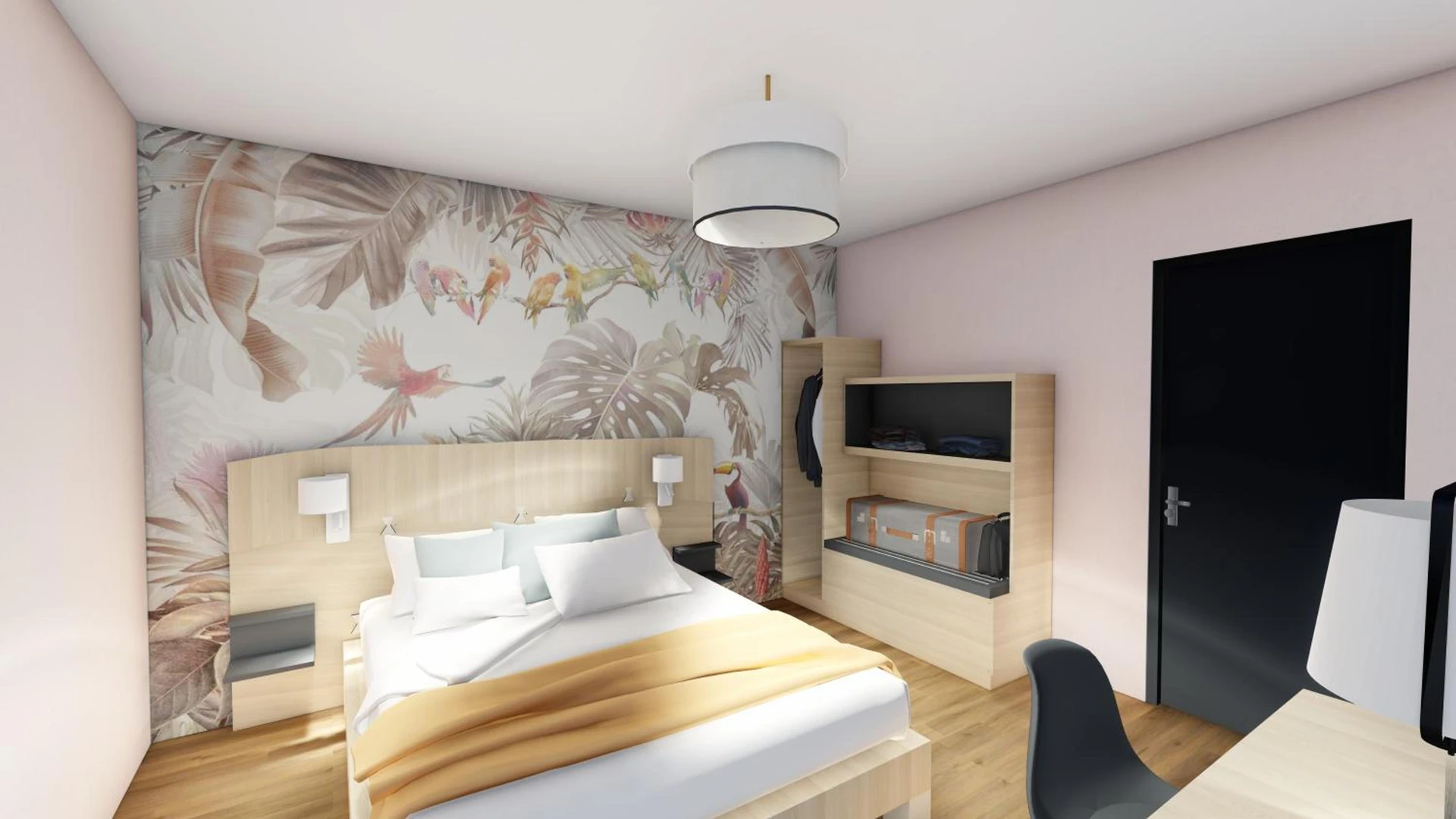 Chambre disponible pour un séminaire d'entreprise à Logis Hôtel Restaurant Le Chêne Vert - Rocher