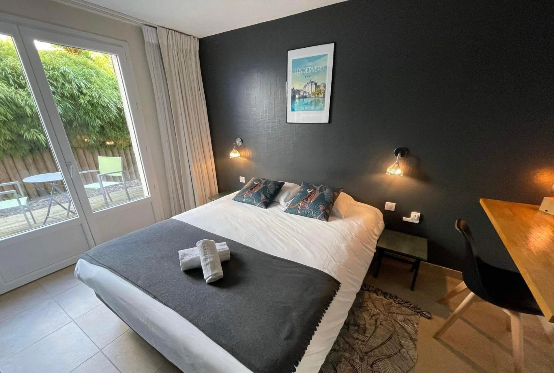 Chambre disponible pour un séminaire d'entreprise à Le Clos Du Pontic Logis et Cit'Hotel - Landerneau