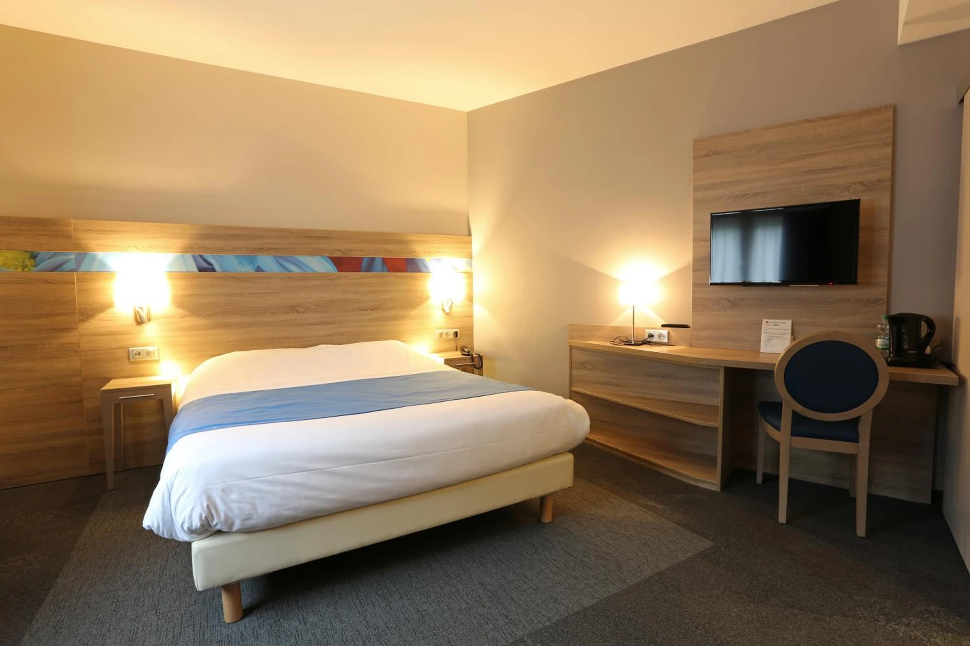 Chambre disponible pour un séminaire d'entreprise à Hotel Restaurant Le Coquelicot - Burnhaupt-le-Haut