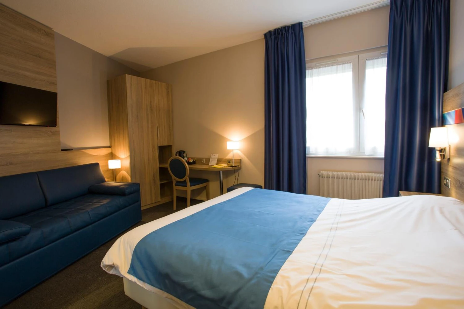 Chambre disponible pour un séminaire d'entreprise à Hotel Restaurant Le Coquelicot - Burnhaupt-le-Haut