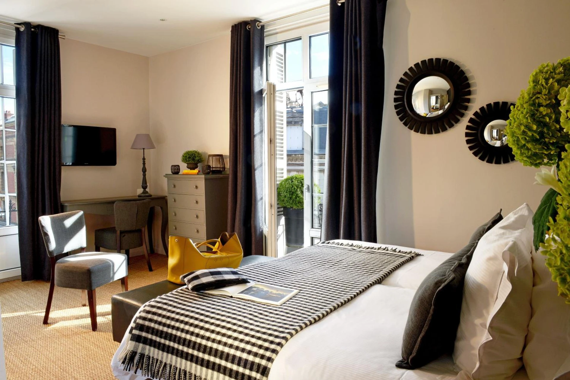 Chambre disponible pour un séminaire d'entreprise à Hôtel Le Fer à Cheval - Trouville-sur-Mer