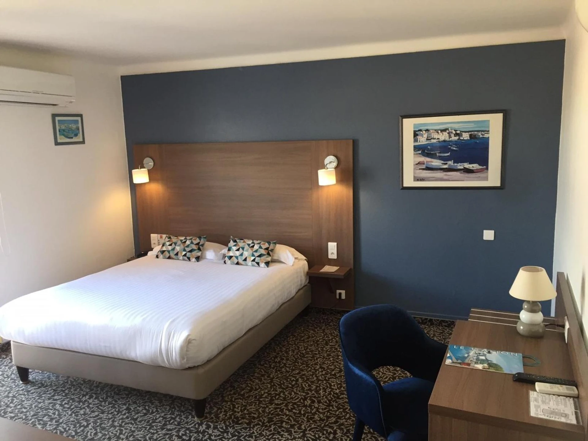 Chambre disponible pour un séminaire d'entreprise à Le Galion Hotel et Restaurant Canet Plage - Logis - Canet-en-Roussillon