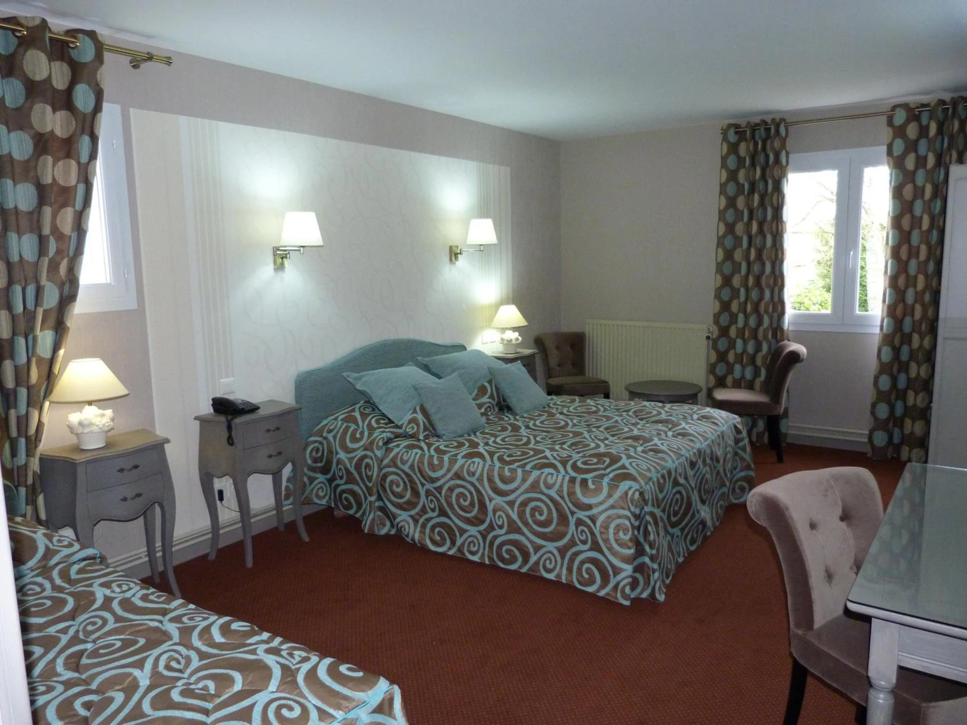 Chambre disponible pour un séminaire d'entreprise à Hôtel Le Gue Du Holme - Saint-Quentin-sur-le-Homme
