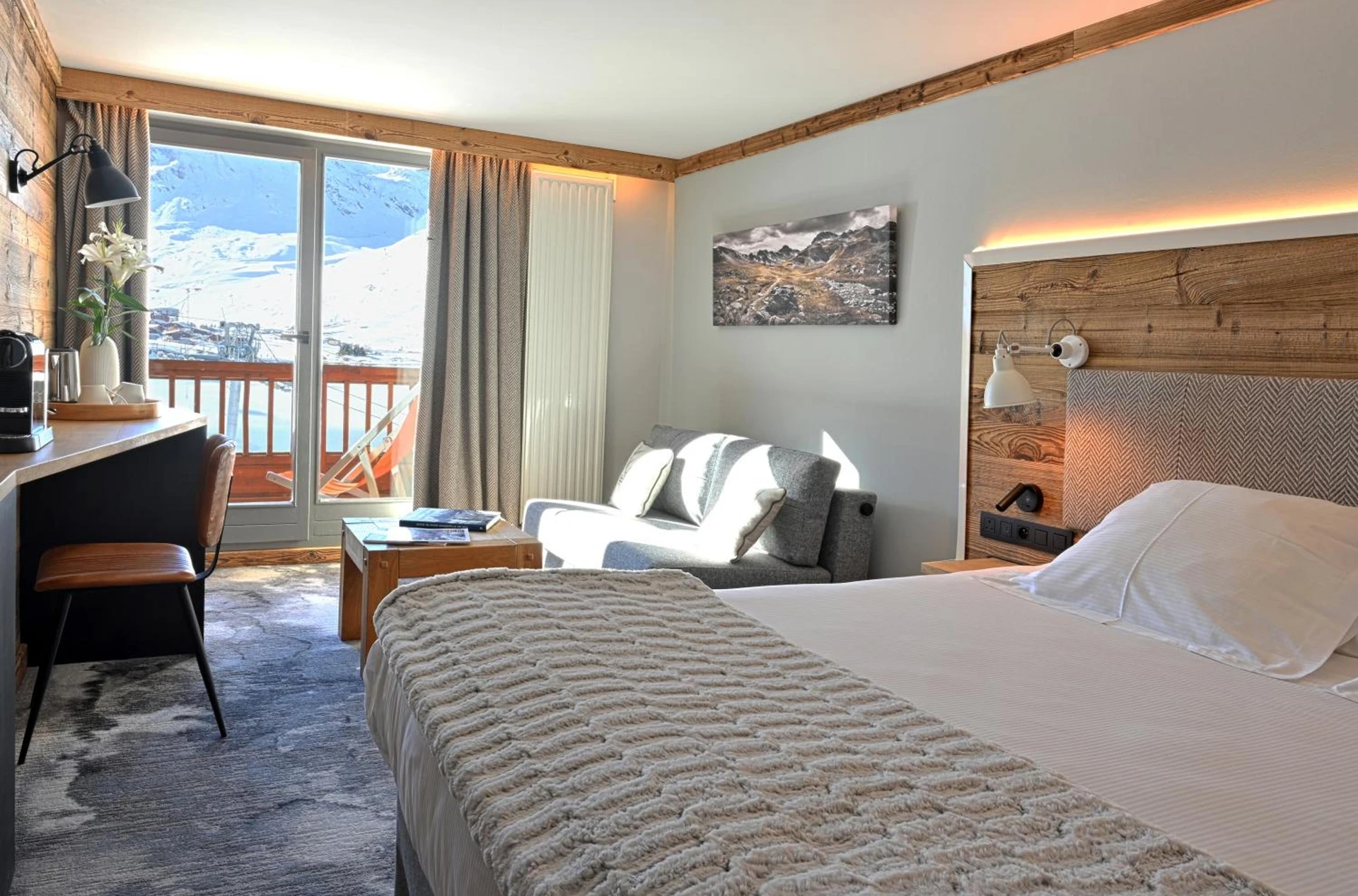 Chambre disponible pour un séminaire d'entreprise à Hôtel Le Levanna by Les Etincelles - Tignes