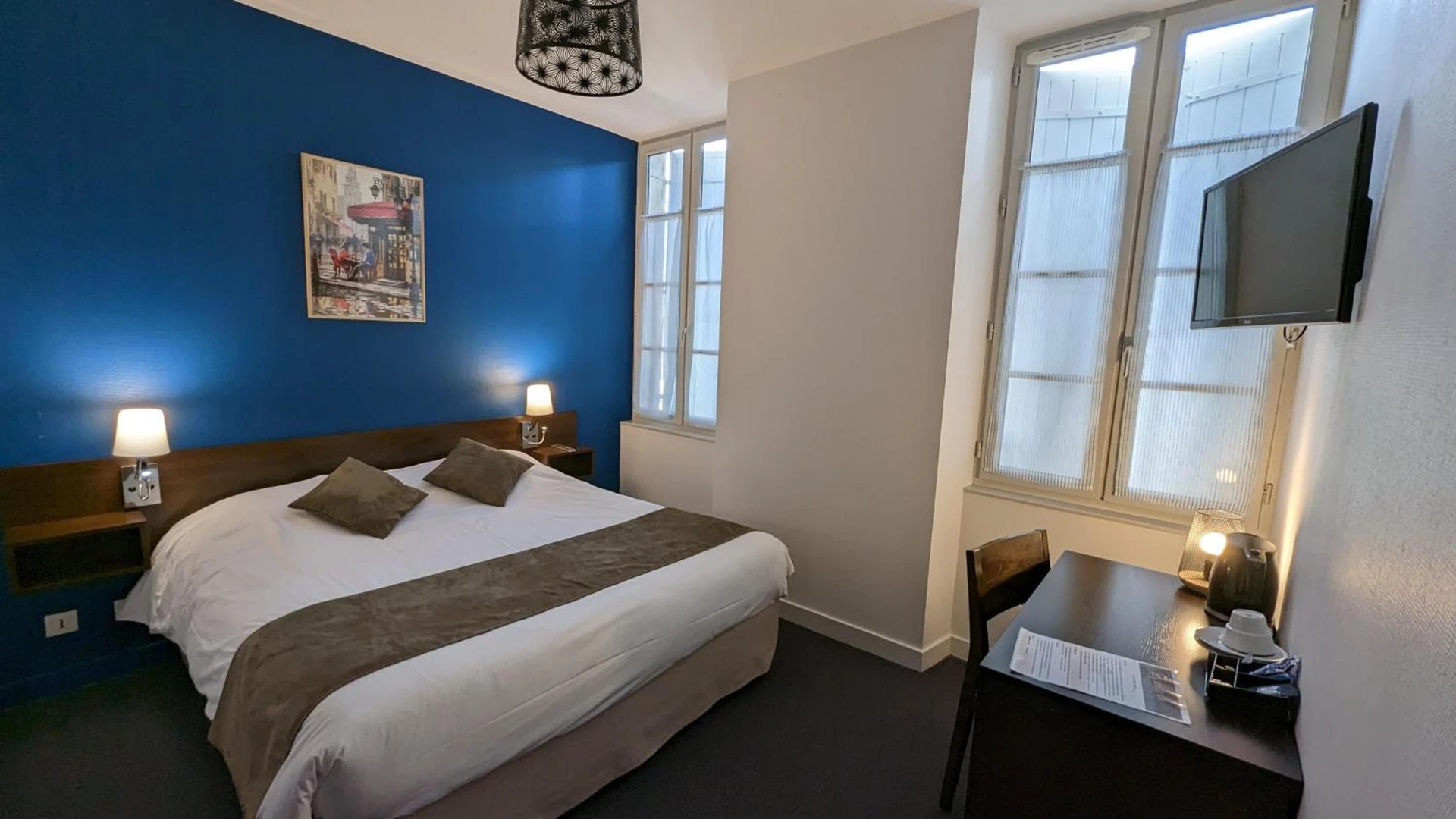 Chambre disponible pour un séminaire d'entreprise à Hôtel Restaurant Le Lion d'Or - Gémozac