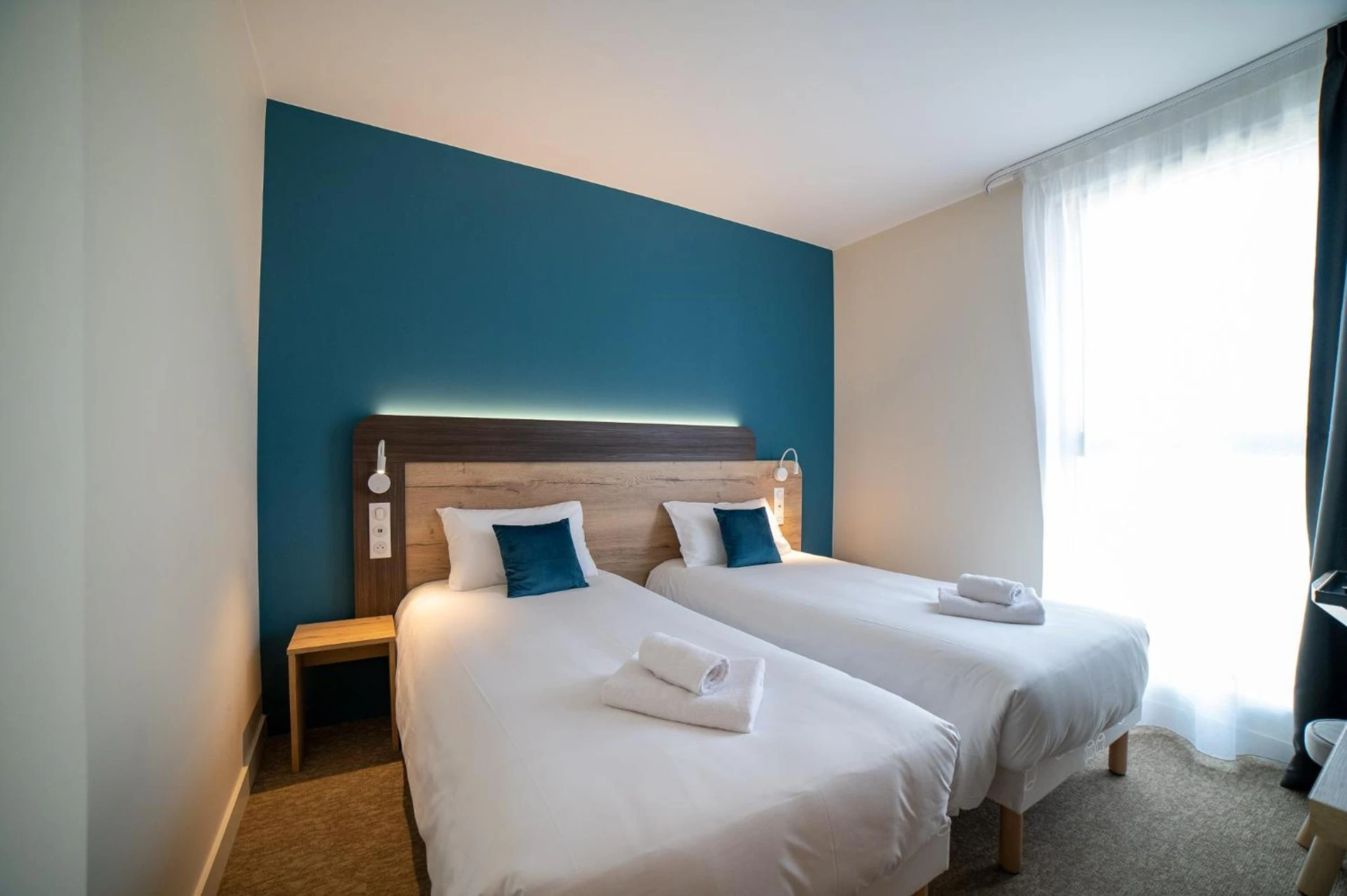 Magnifique chambre pour un séminaire d'entreprise à Hôtel - Restaurant Le MITIGANA - Migennes
