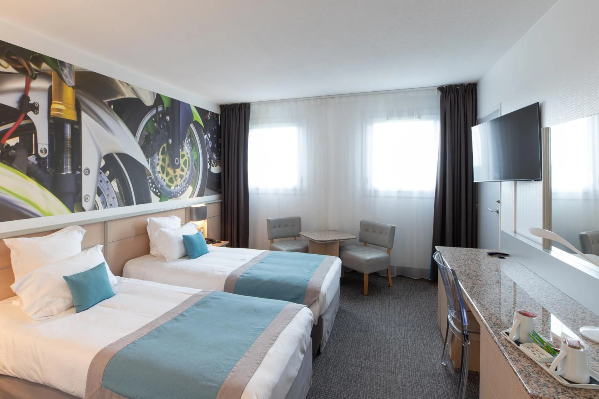 Chambre disponible pour un séminaire d'entreprise à Hotel Le Paddock - Magny-Cours