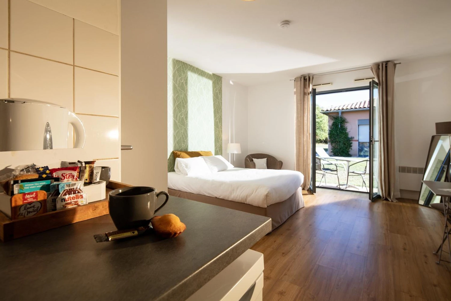 Chambre disponible pour un séminaire d'entreprise à Hôtel & Séminaire Le Patio Occitan - Toulouse Ouest - La Ramée - Cugnaux