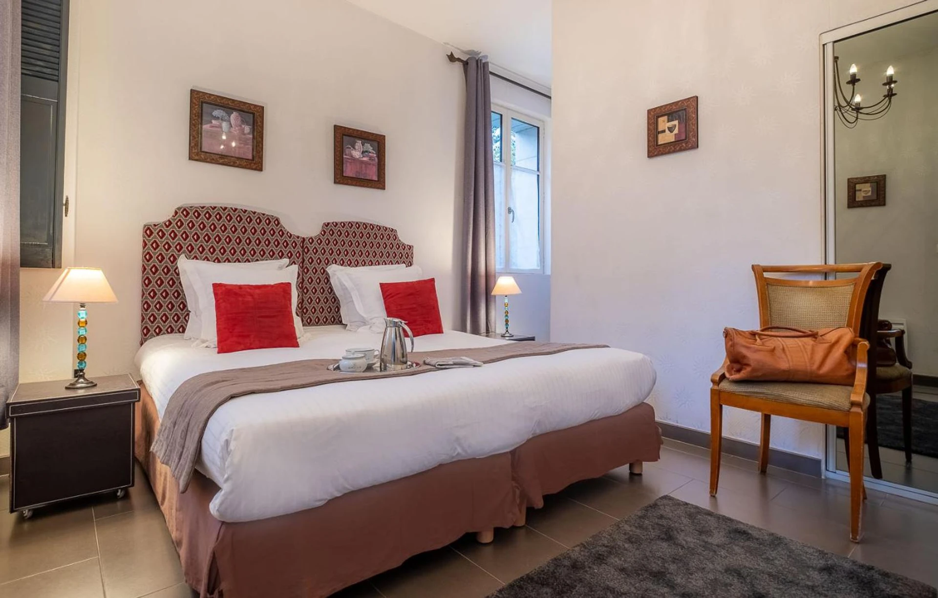 Chambre disponible pour un séminaire d'entreprise à Le Pavillon des Lys - Hôtel Particulier - Amboise