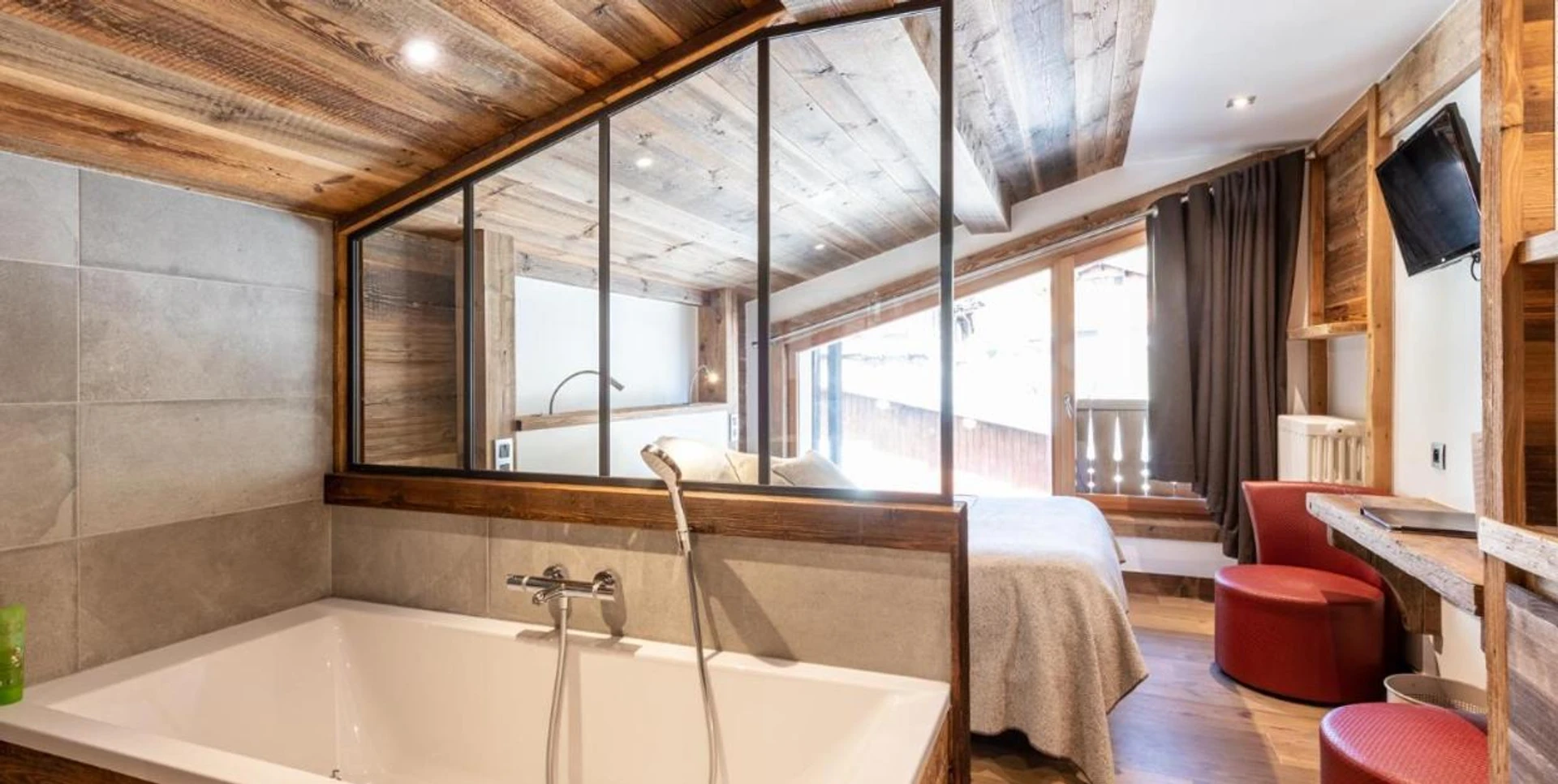 Chambre à Hotel le Petit Dru - Organiser un séminaire d'entreprise à Morzine