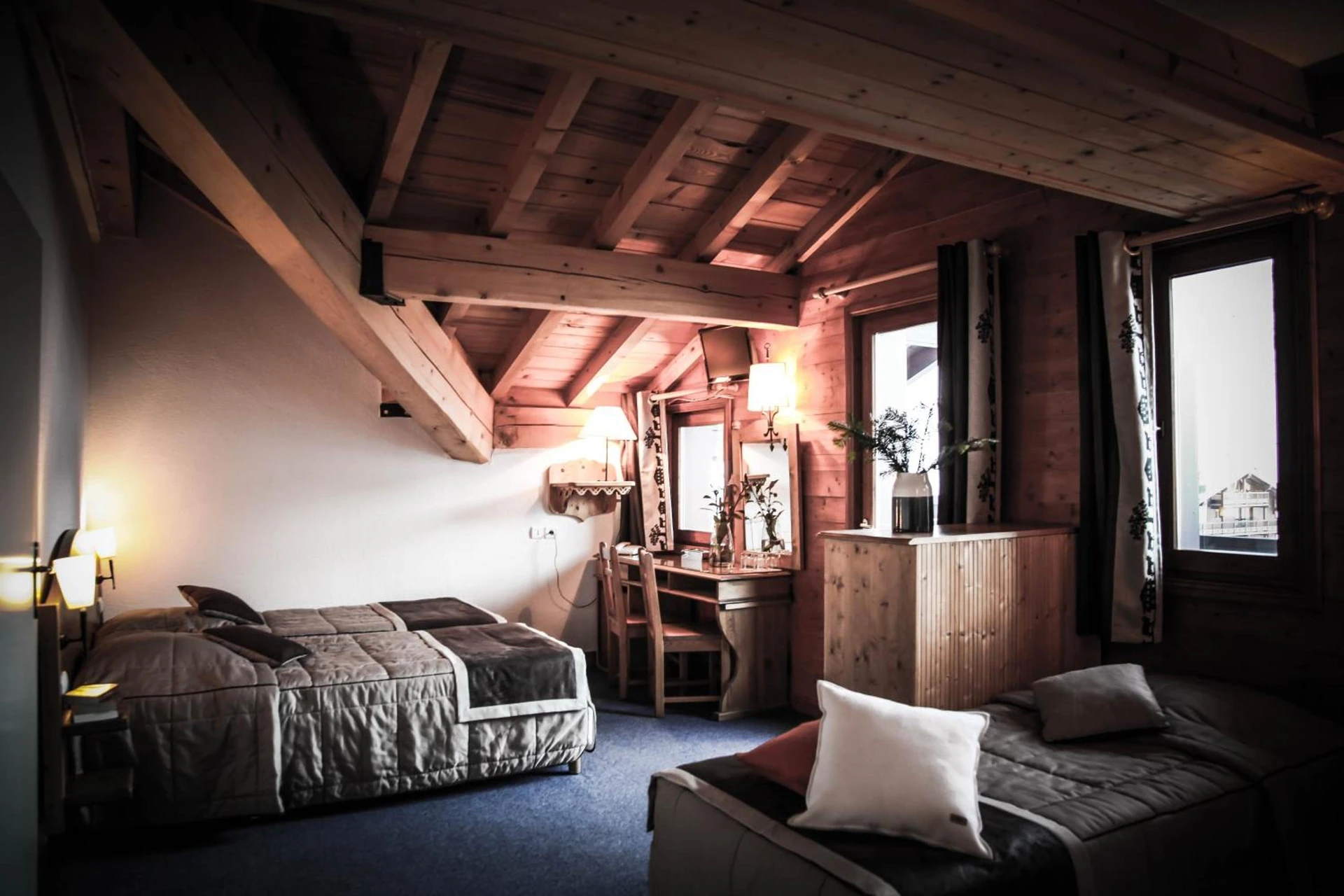 Magnifique chambre pour un séminaire d'entreprise à Hôtel Le Refuge - Tignes